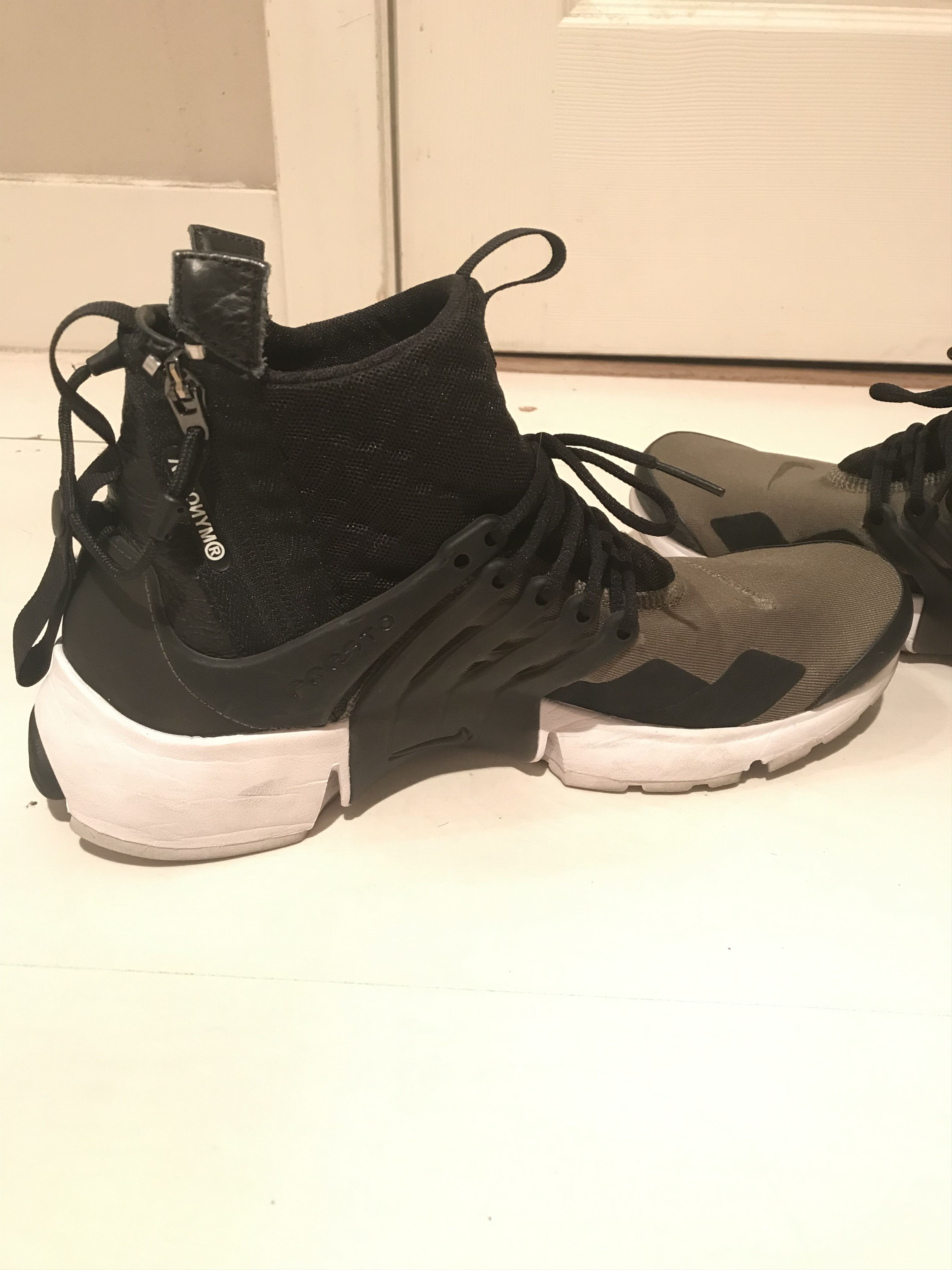 Acronym × Nike Acronym Nike Air Presto Mid Olive Medium Size US 10.5 / EU 43-44 - 7 Thumbnail