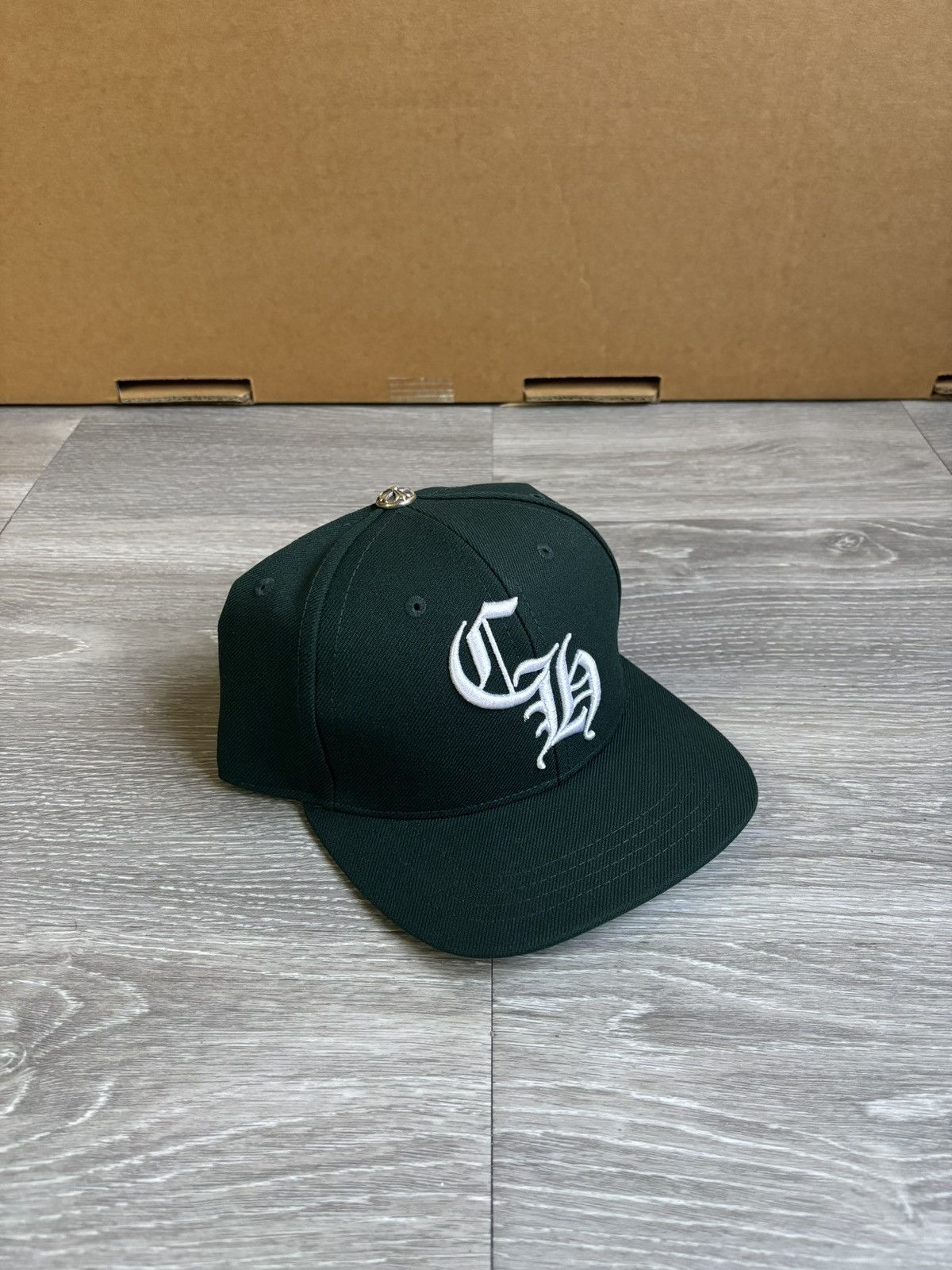 Chrome Hearts Chrome Hearts CH Baseball Cap Green/White Snapback Hat Size ONE SIZE - 2 Thumbnail