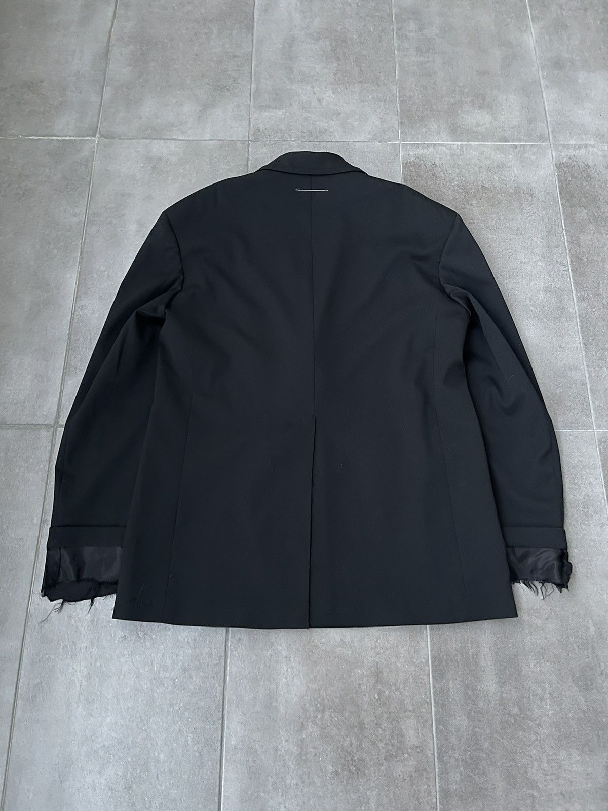 Maison Margiela !DS! SS23 Maison Margiela Deconstructed Black Blazer Jacket Size L / US 10 / IT 46 - 14 Thumbnail