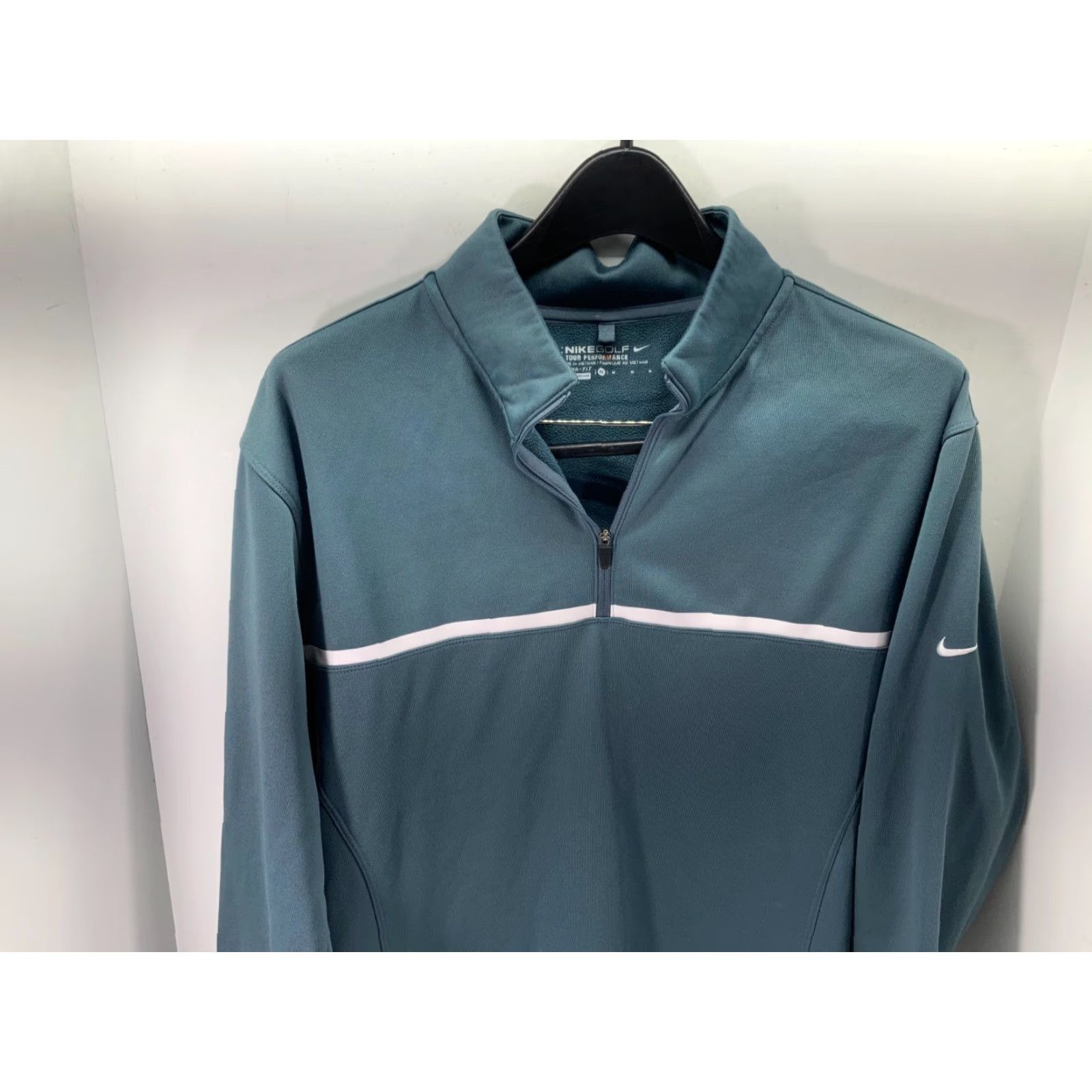 Nike Nike Golf Therma Fit Pullover Sweatshirt Mens M Blue 1/4 Zip Tour Performance Long Sleeve Sweatshirt Mens M Blue 1/4 Zip Tour Performance Size US M / EU 48-50 / 2 - 4 Thumbnail