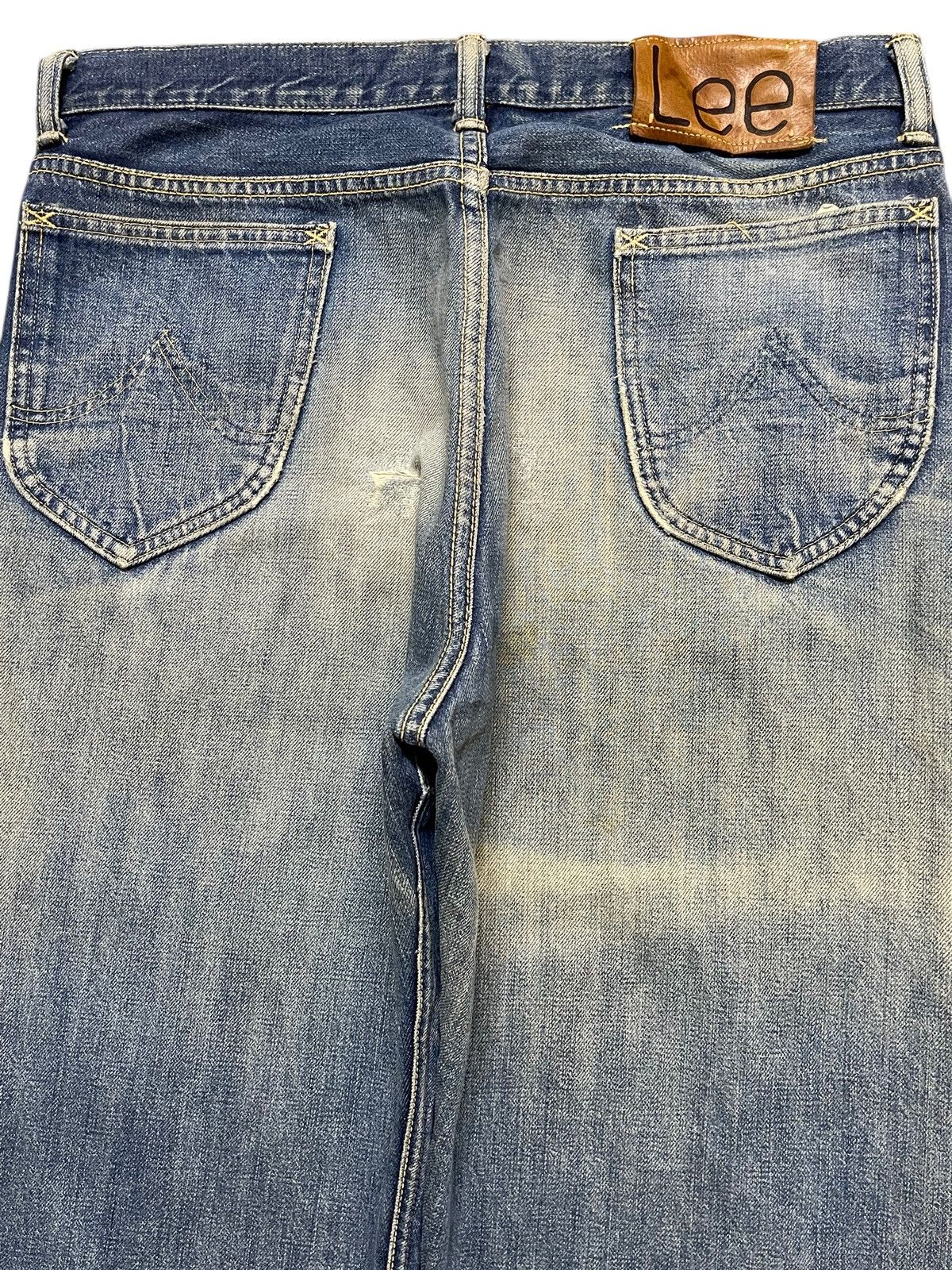 Lee Vintage 70s Lee Union Made Selvedge Mud Wash Faded Distress Size US 32 / EU 48 - 6 Thumbnail