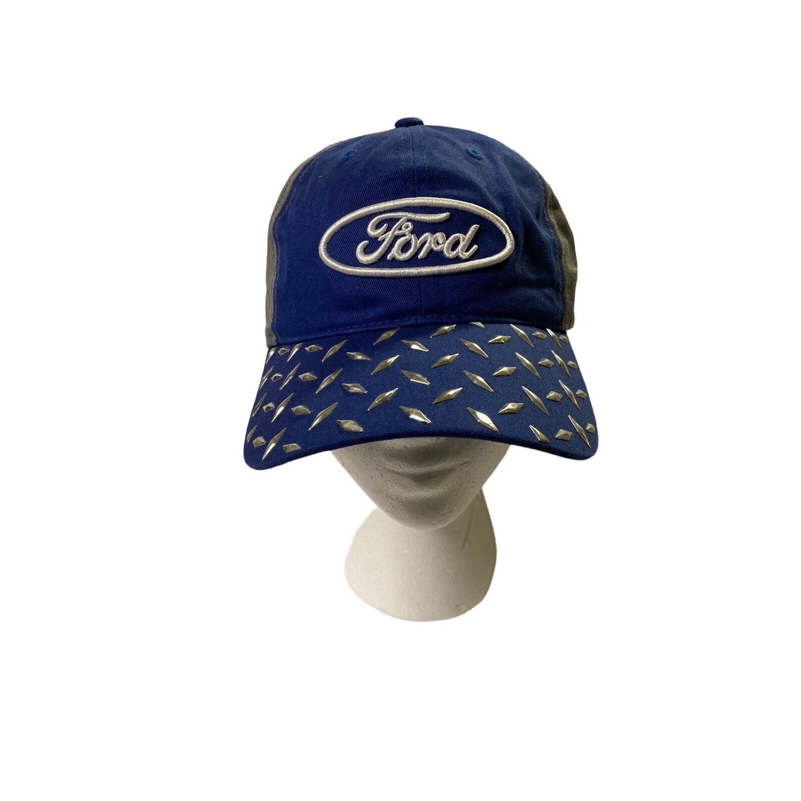 Ford FORD Product Diamond Plate Snapback Hat Cap Blue Grey 2019 Size ONE SIZE - 1 Thumbnail