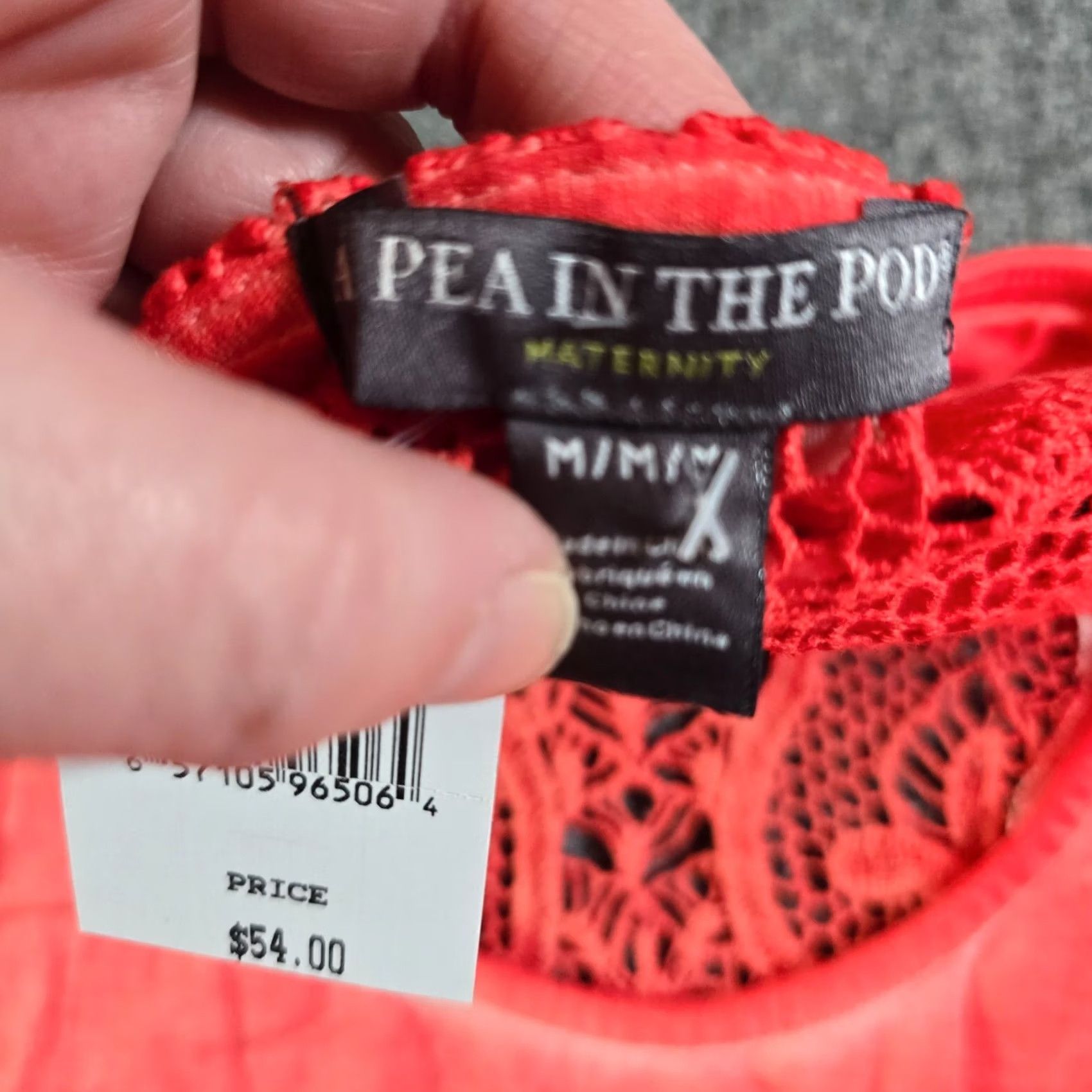 Vintage VINTAGE A Pea In The Pod Top Tank Womens M Orange Sleeveless Crochet Casual Size M / US 6-8 / IT 42-44 - 5 Thumbnail
