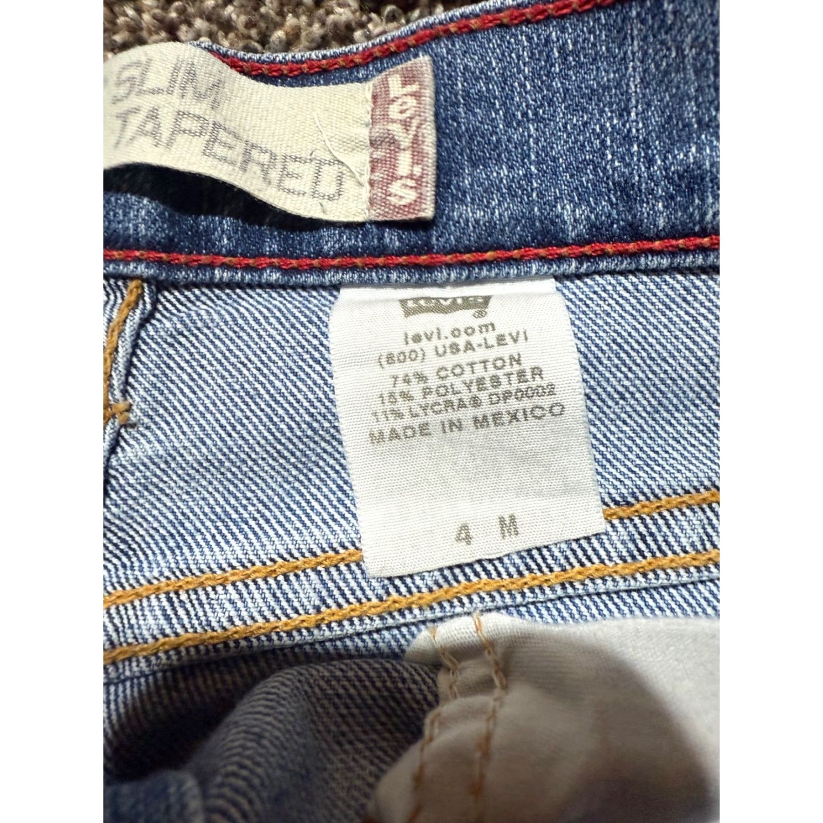 Levi's VINTAGE Levi's 550 & 512 Women's Jeans Size 4 Blue Denim Bootcut Slim Lot OF 2 Size 27" / US 4 / IT 40 - 7 Thumbnail
