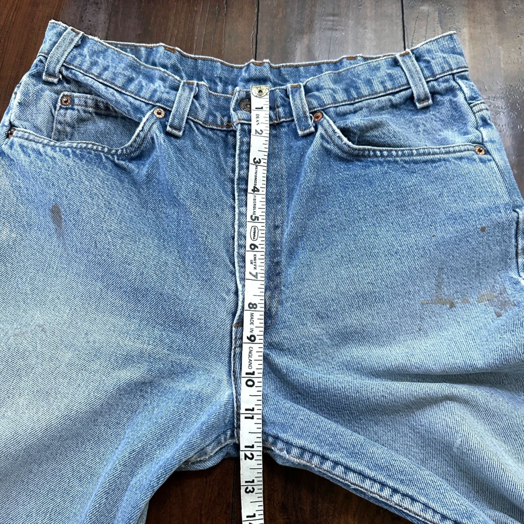 Levi's VINTAGE Levi's 517 Jeans Men Bootcut 34x31 USA Orange Tab Blue Denim 80s 1990s Flare Authentic Leather Patch Mens Bottoms Size US 34 / EU 50 - 6 Thumbnail