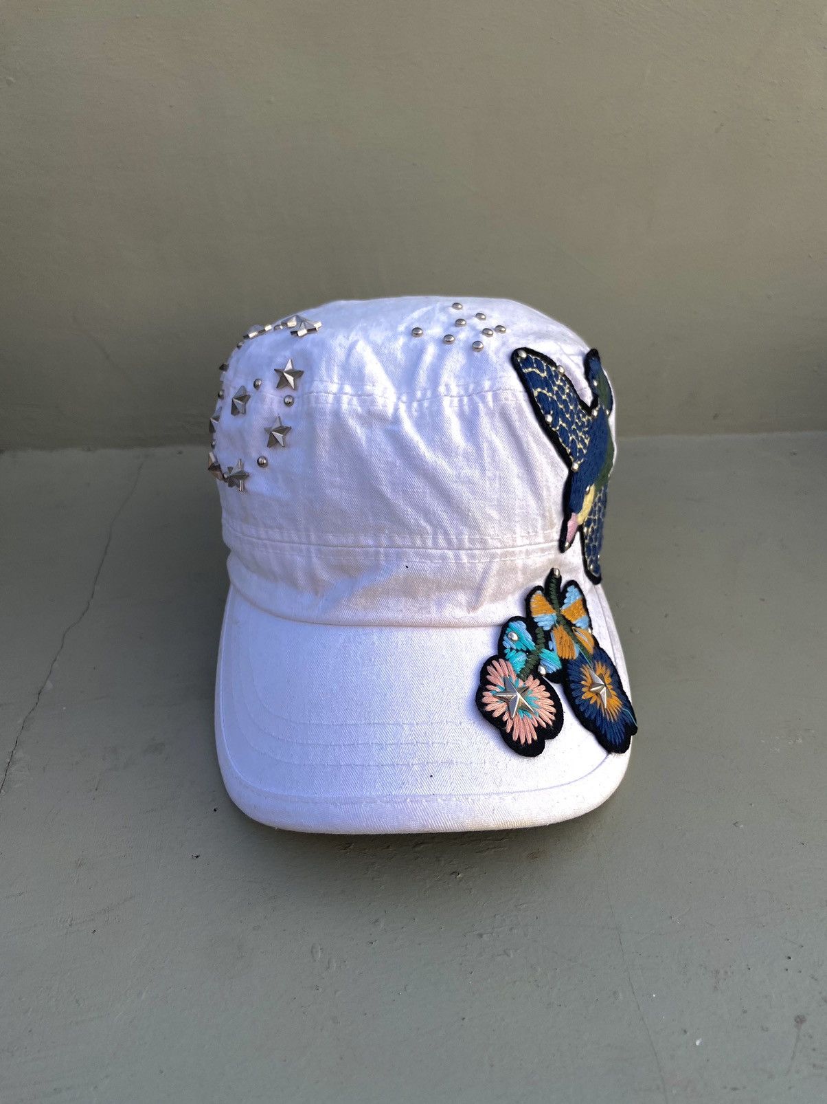 If Six Was Nine 2000s star studded embroidery bird patrol hat Size ONE SIZE - 4 Thumbnail