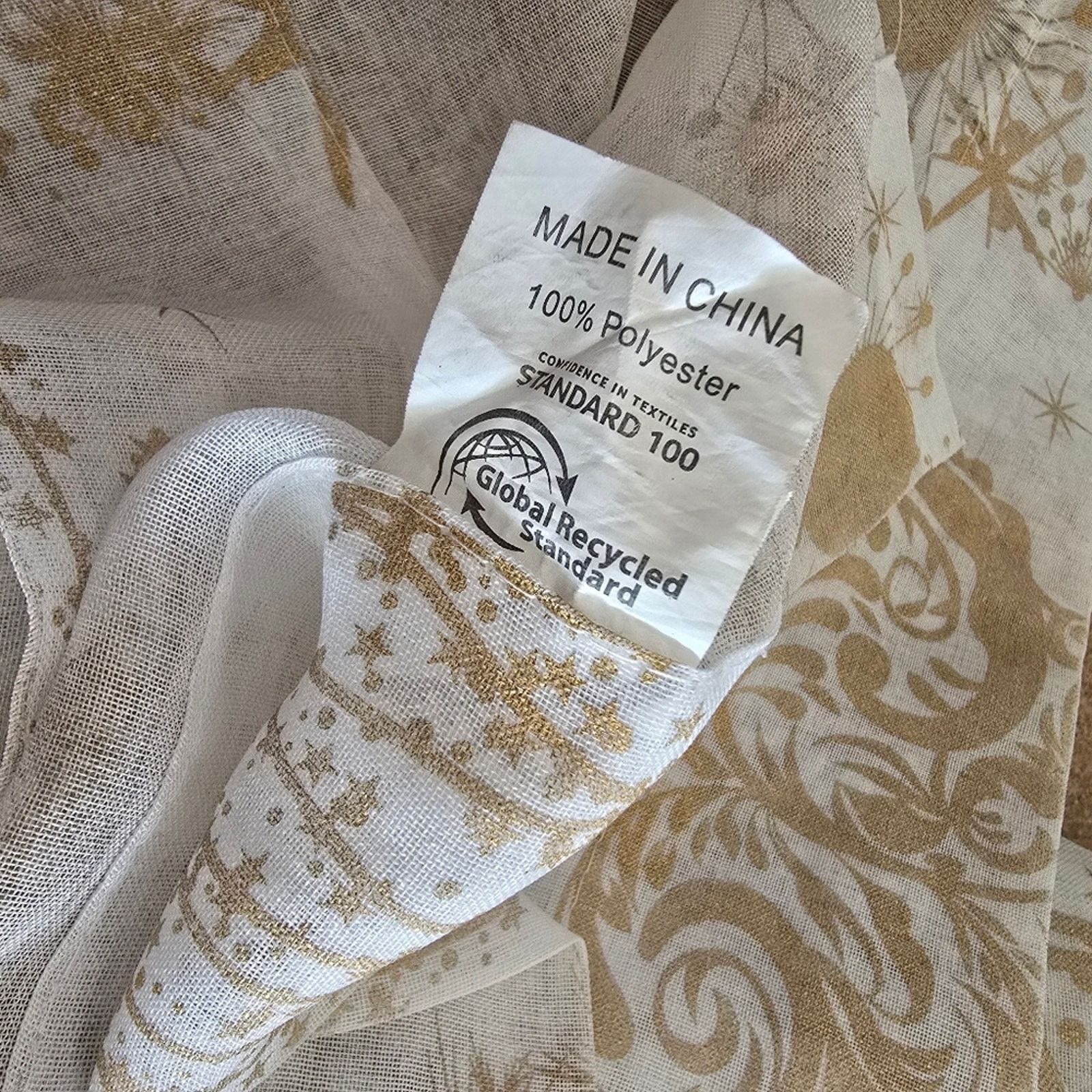 Other White Christmas | GRS | Sheer Lace Curtain Bundle Size ONE SIZE - 3 Thumbnail