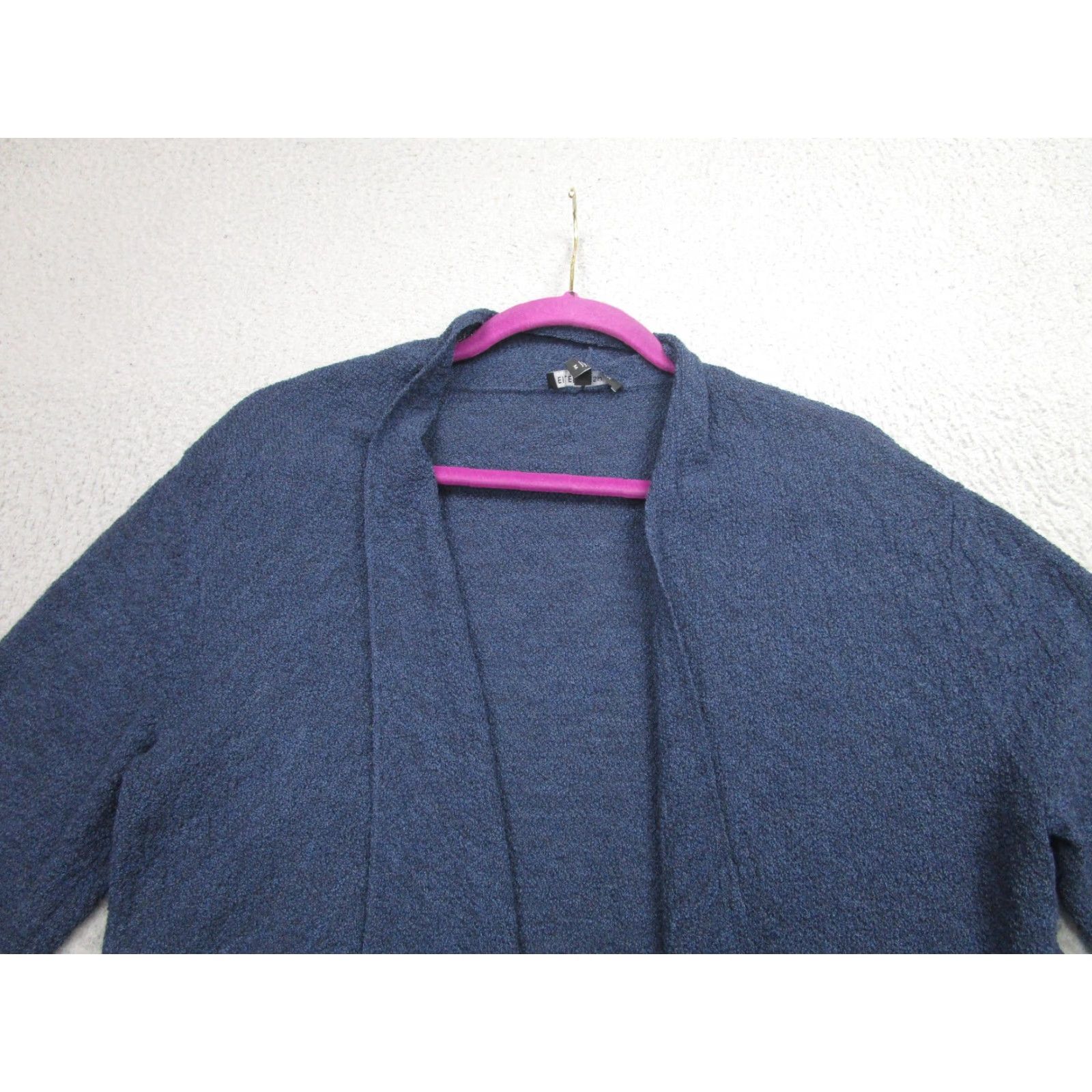 Eileen Fisher Eileen Fisher Cardigan Women Adult Medium Blue Wool Open-Front Draped Knit Womens Size M / US 6-8 / IT 42-44 - 2 Thumbnail