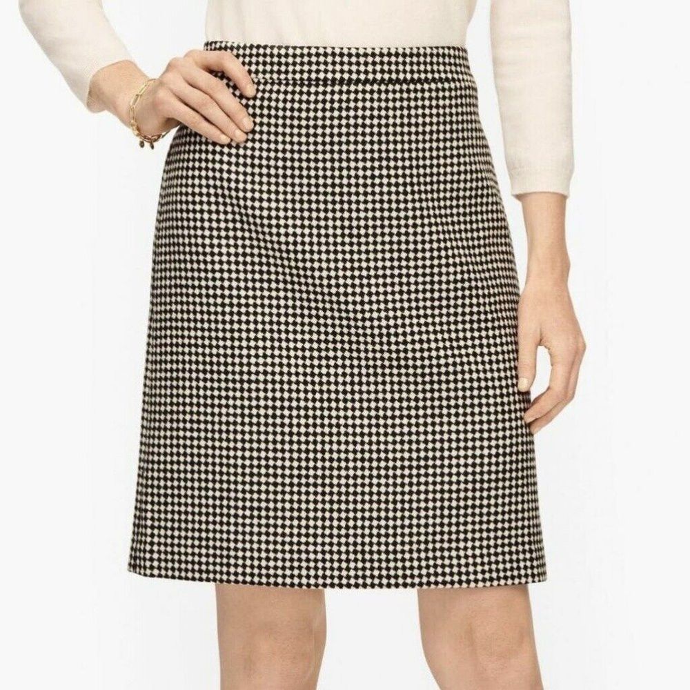 Talbots NWT New Talbots Diamond Print A-Line Wool Blend Skirt Size Size 38" / US 16 / IT 52 - 1 Thumbnail