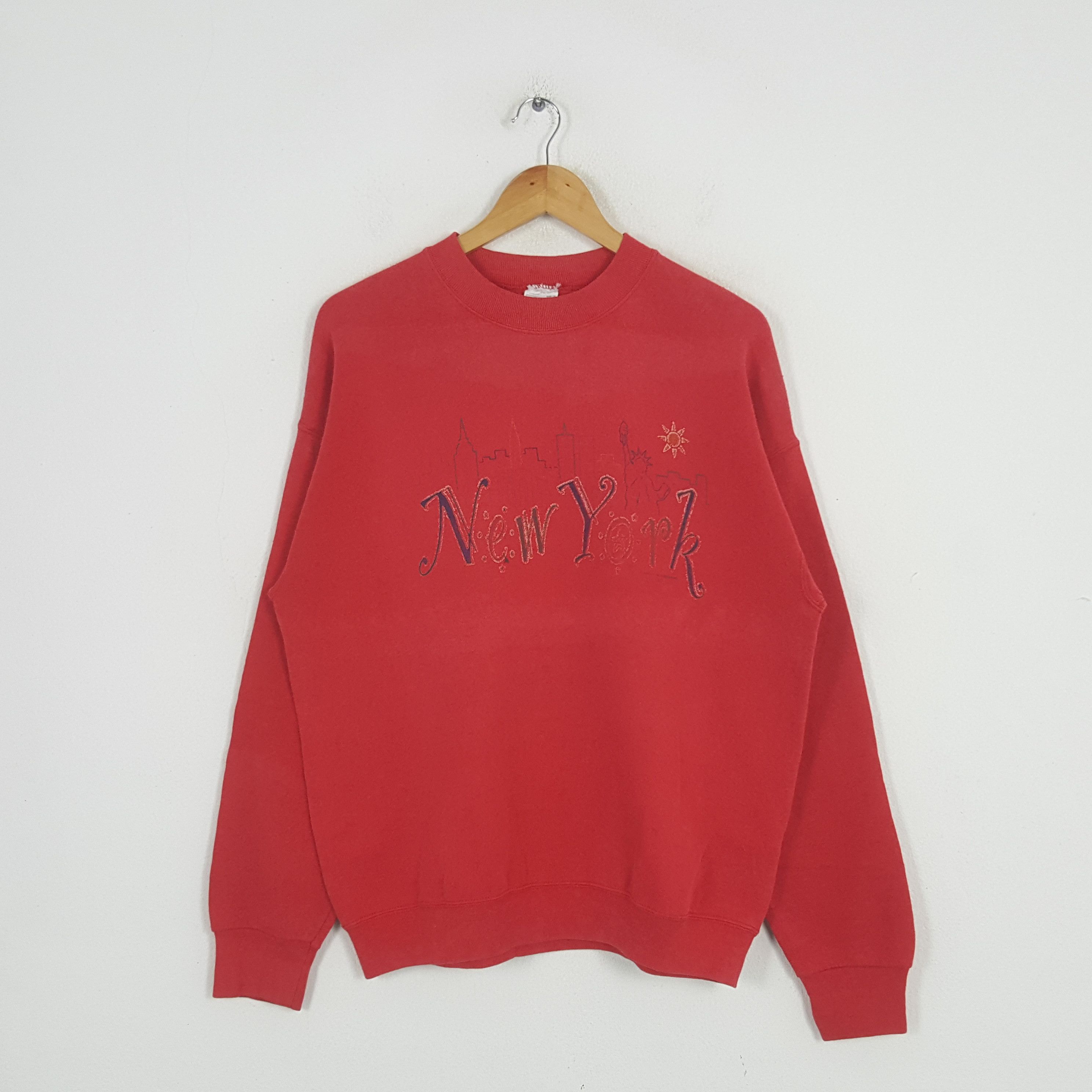 Vintage Vintage New York American State Sweatshirt Size US L / EU 52-54 / 3 - 1 Thumbnail