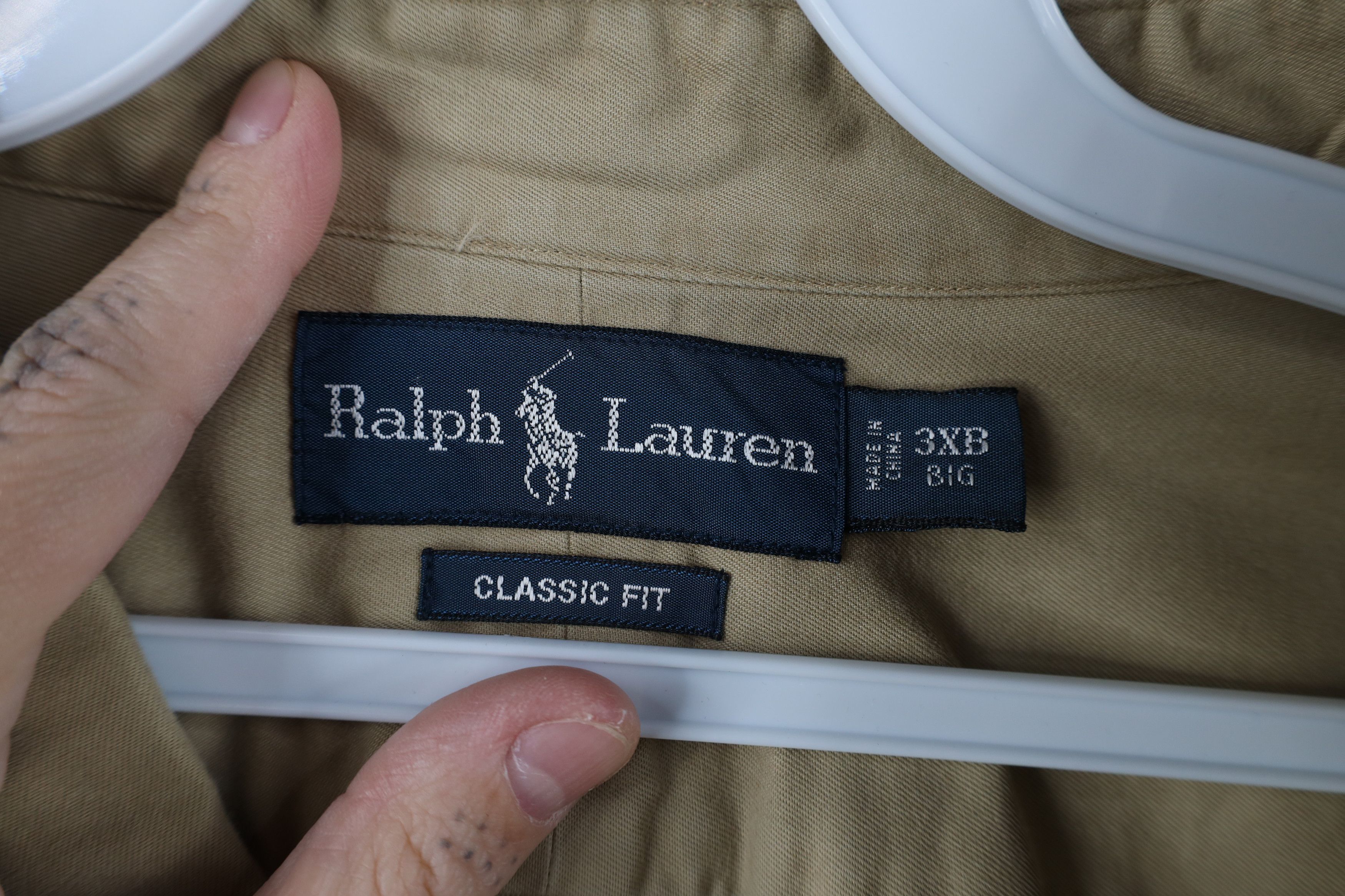 Ralph Lauren × Vintage Vintage 90s Ralph Lauren Fit Collared Button Down Shirt Size US XXL / EU 58 / 5 - 7 Thumbnail