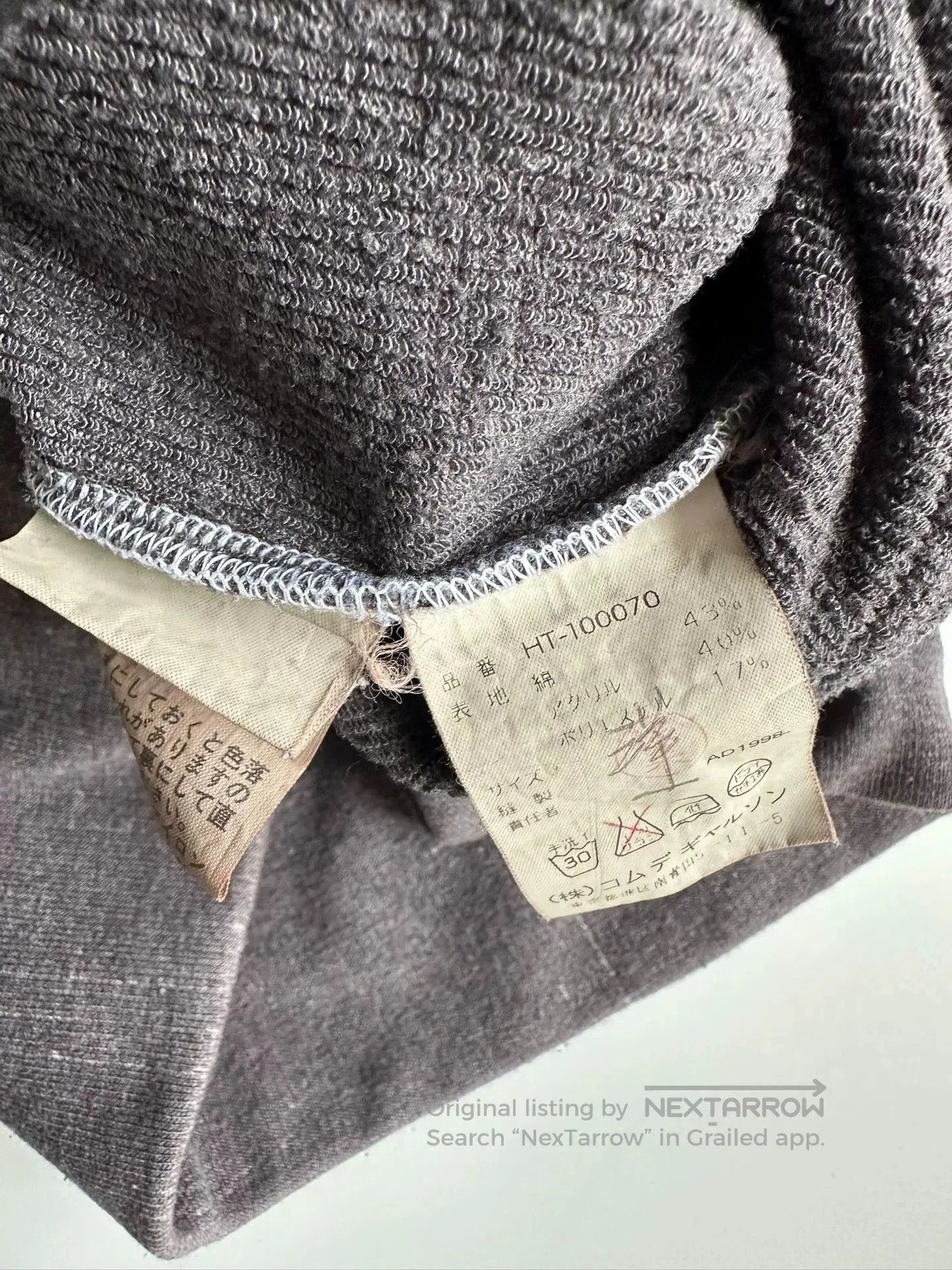 Comme des Garcons Homme Plus CDG Homme 99AW Crew Neck Sweatshirt. Size US M / EU 48-50 / 2 - 5 Thumbnail