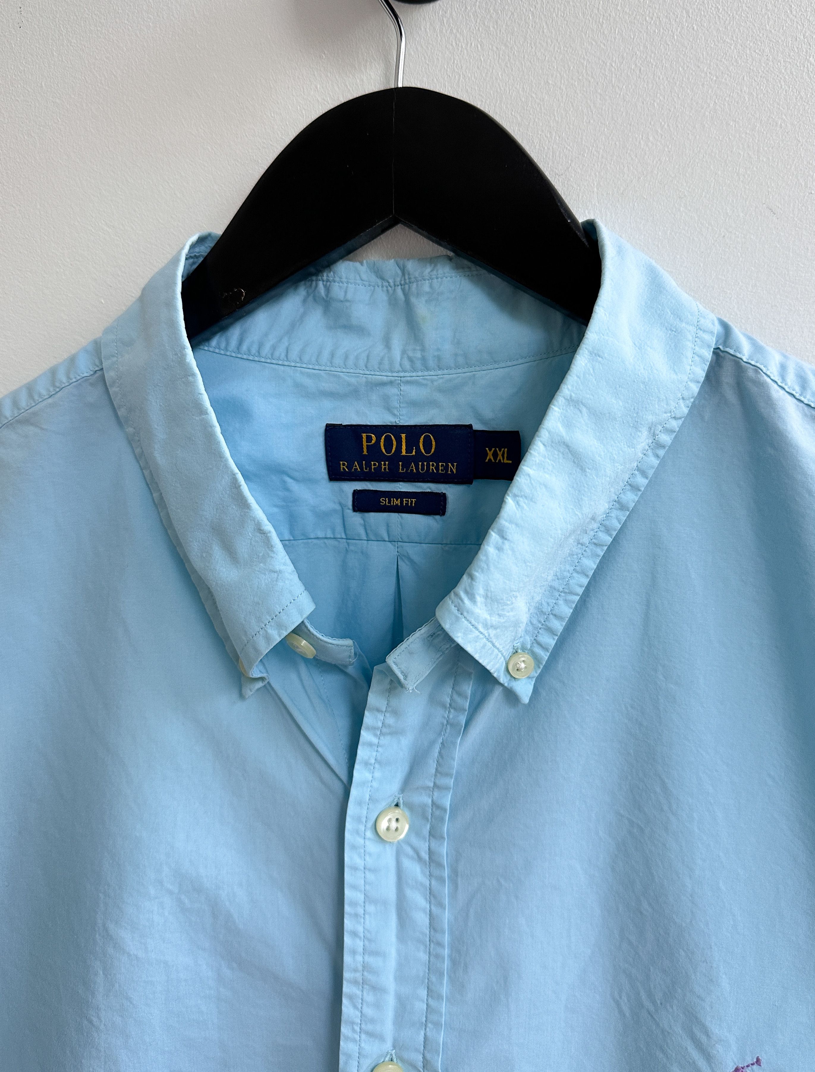 Polo Ralph Lauren Polo Ralph Lauren Blue Office Shirt Size US XXL / EU 58 / 5 - 6 Thumbnail