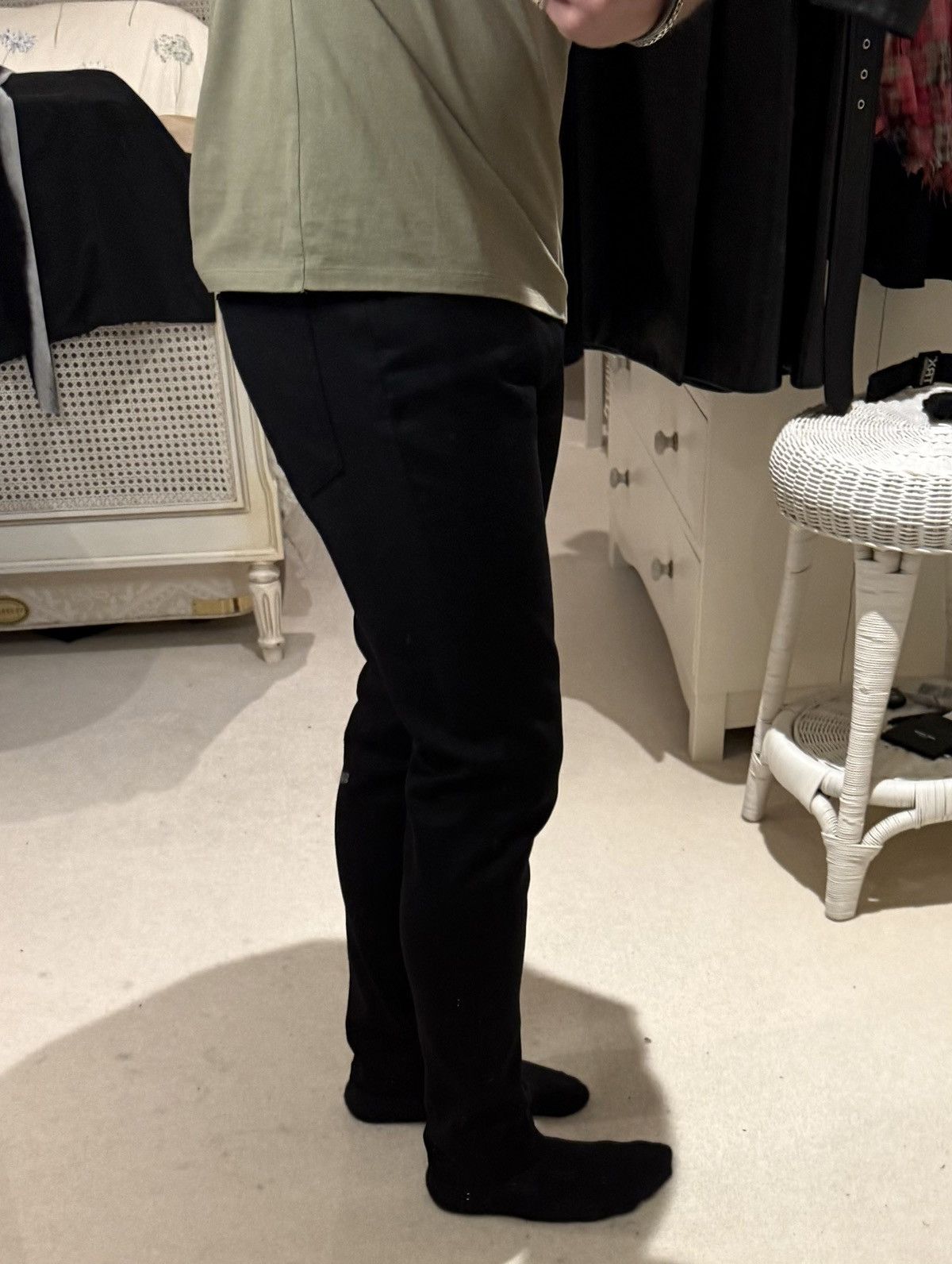 Celine Celine Neo pure black skinny jeans 32 Hedi Slimane grail Size US 32 / EU 48 - 2 Thumbnail