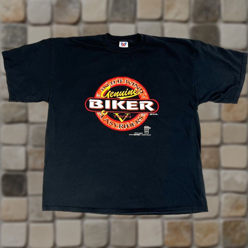 Vintage VINTAGE Trau & Loevner TNT Survivors Genuine Biker T-Shirt Sz 3XL Men Black Cotton Short Sleeve Crew Neck Double-Sided EEasyriders Licensed Product Size US XXL / EU 58 / 5 - 1 Thumbnail
