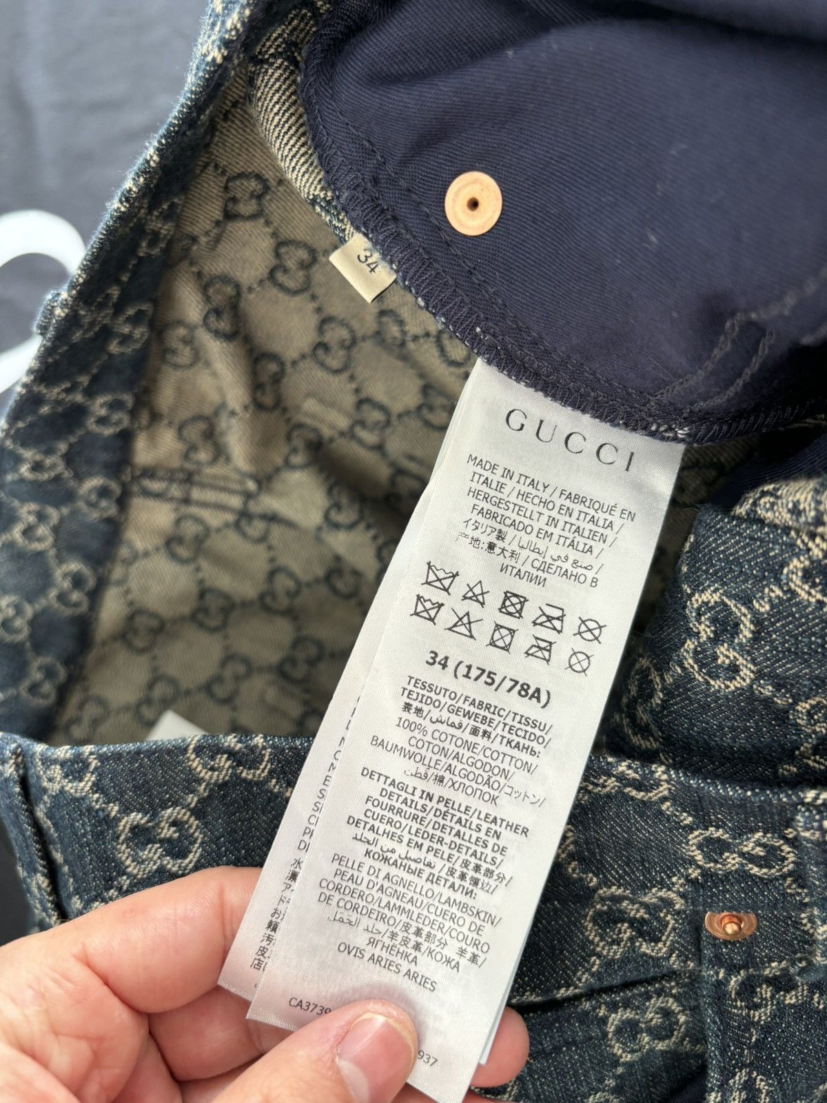 Gucci Gucci GG Jacquared Denim Jeans Size US 34 / EU 50 - 3 Thumbnail