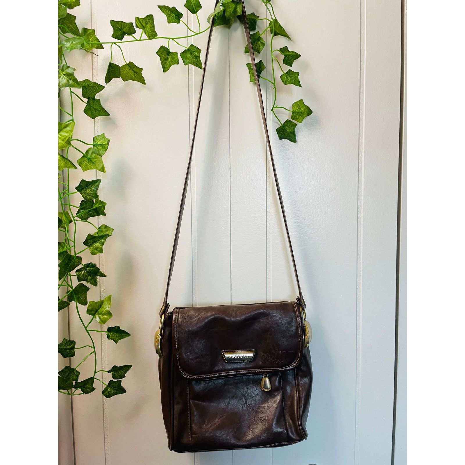Other Preloved Vintage Genuine Leather Brown purse/crossbody bag Size ONE SIZE - 7 Thumbnail