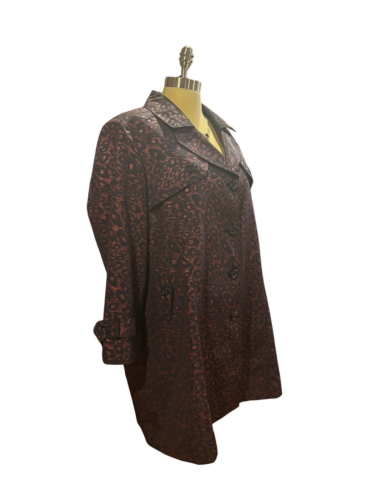 Other Women’s purple trench Coat.wc1011 Size XL / US 12-14 / IT 48-50 - 7 Thumbnail