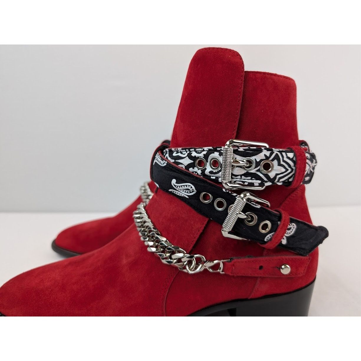 Amiri o1rshd1 Q:2 / Bandana Boots in Merlot Size US 9 / EU 42 - 10 Thumbnail