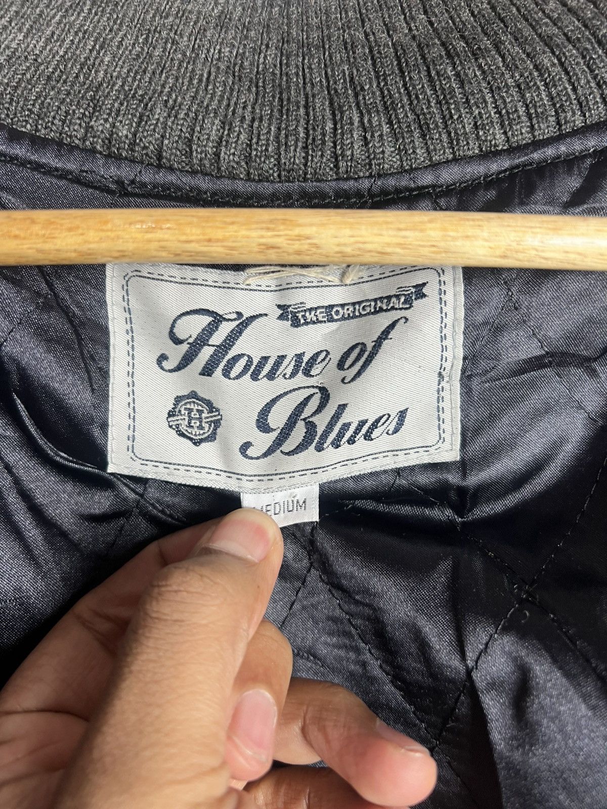 Japanese Brand Vintage Japan House of Blue Wool Leather Varsity JAcket Size US M / EU 48-50 / 2 - 15 Thumbnail