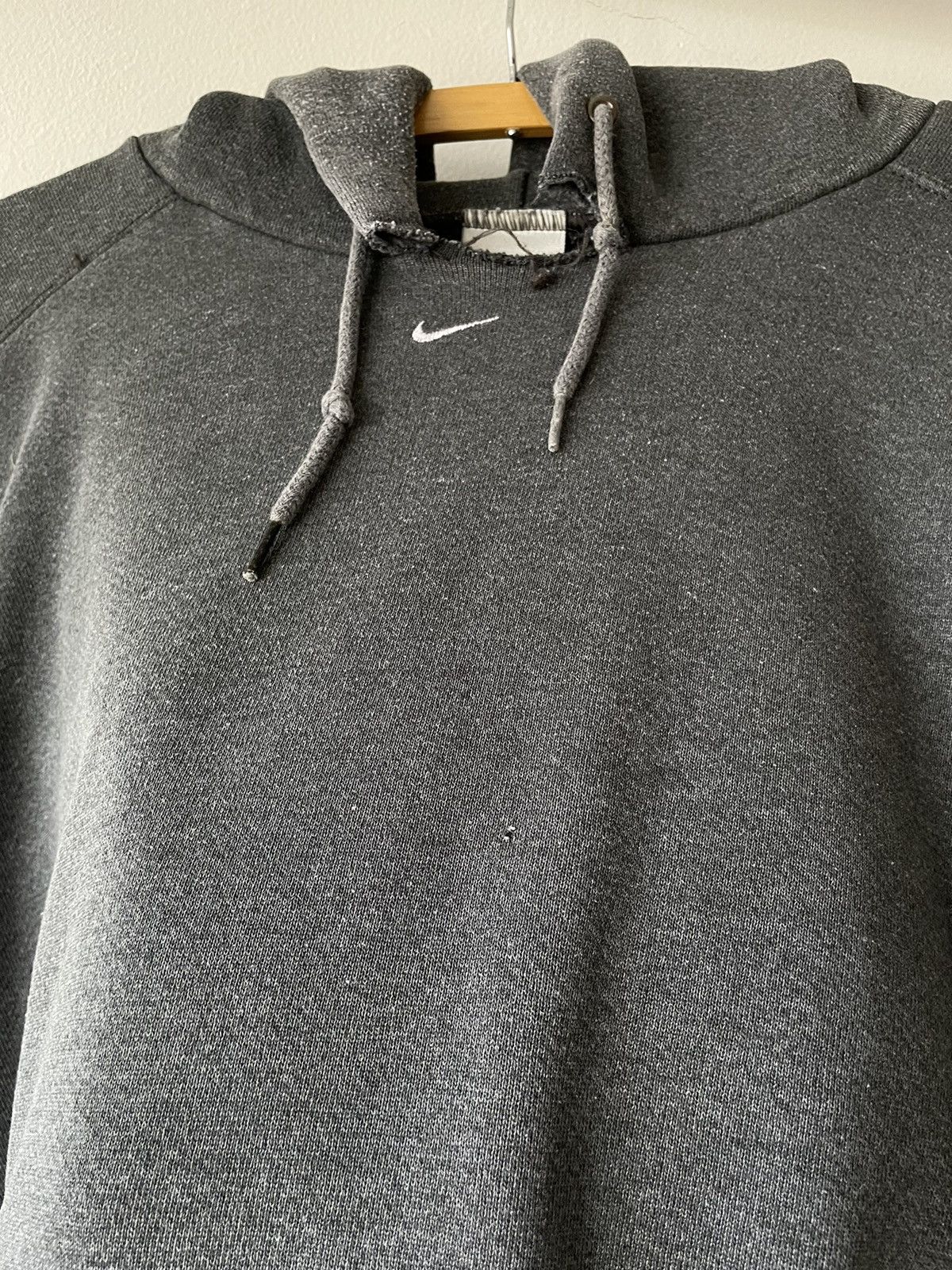 Vintage Vintage 90s Nike Check Spellout Boxy Hoodie Size US XXL / EU 58 / 5 - 21 Thumbnail
