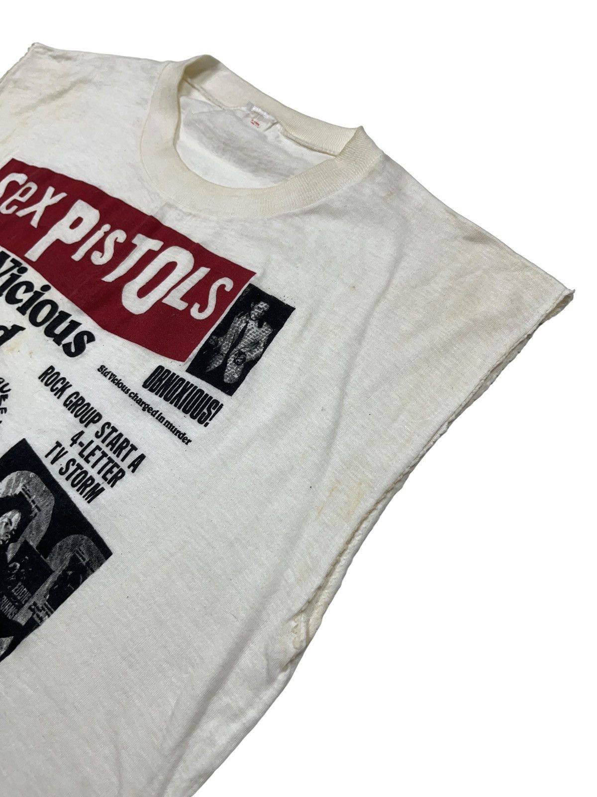 Band Tees Vintage 80s Sid Vicious Accused Sex Pistols Punk Tank Top Size US M / EU 48-50 / 2 - 3 Thumbnail