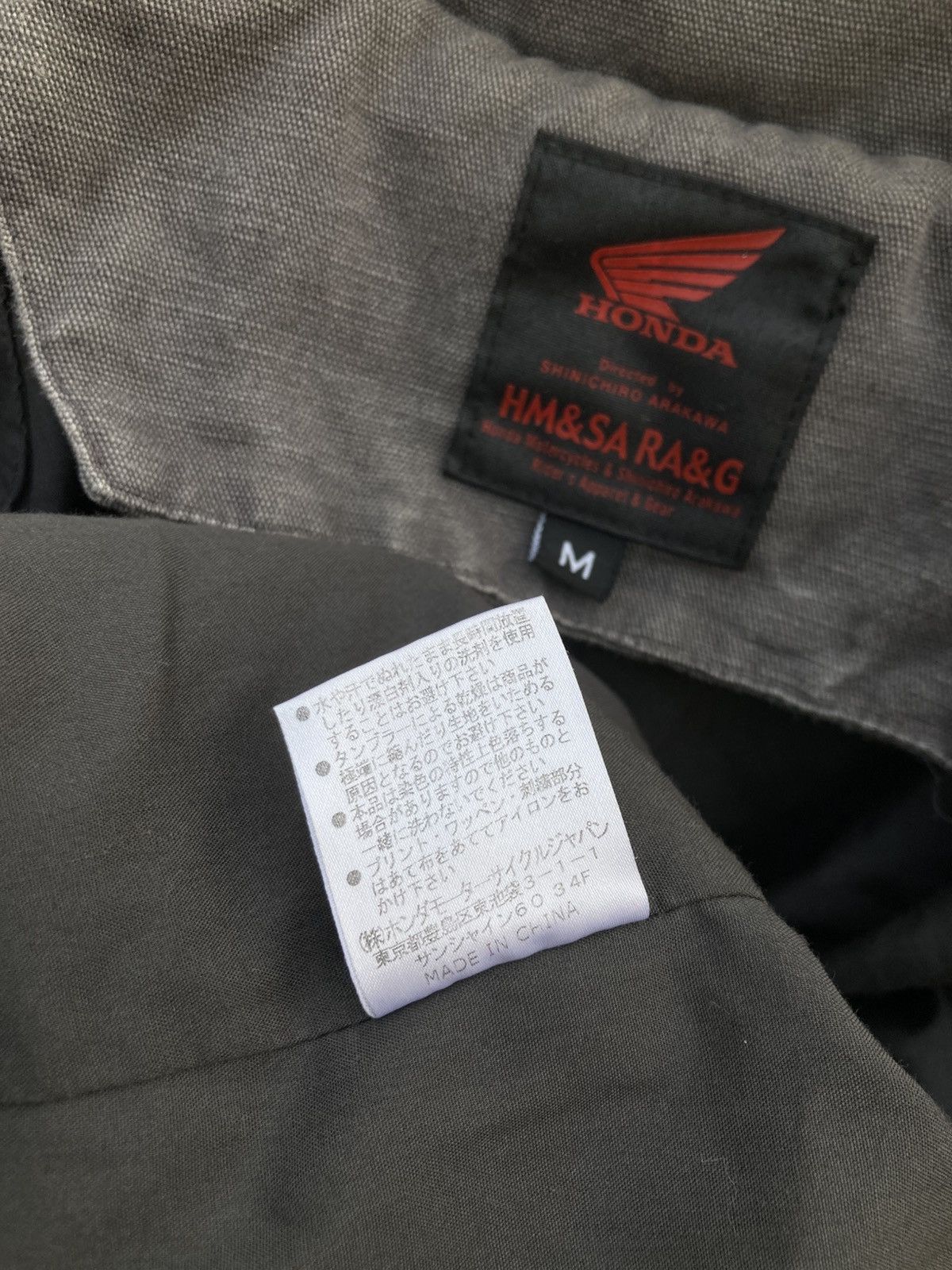 Honda Honda Shinichiro Arakawa Moto Bikers Jacket Multi Pocket Size US L / EU 52-54 / 3 - 17 Thumbnail