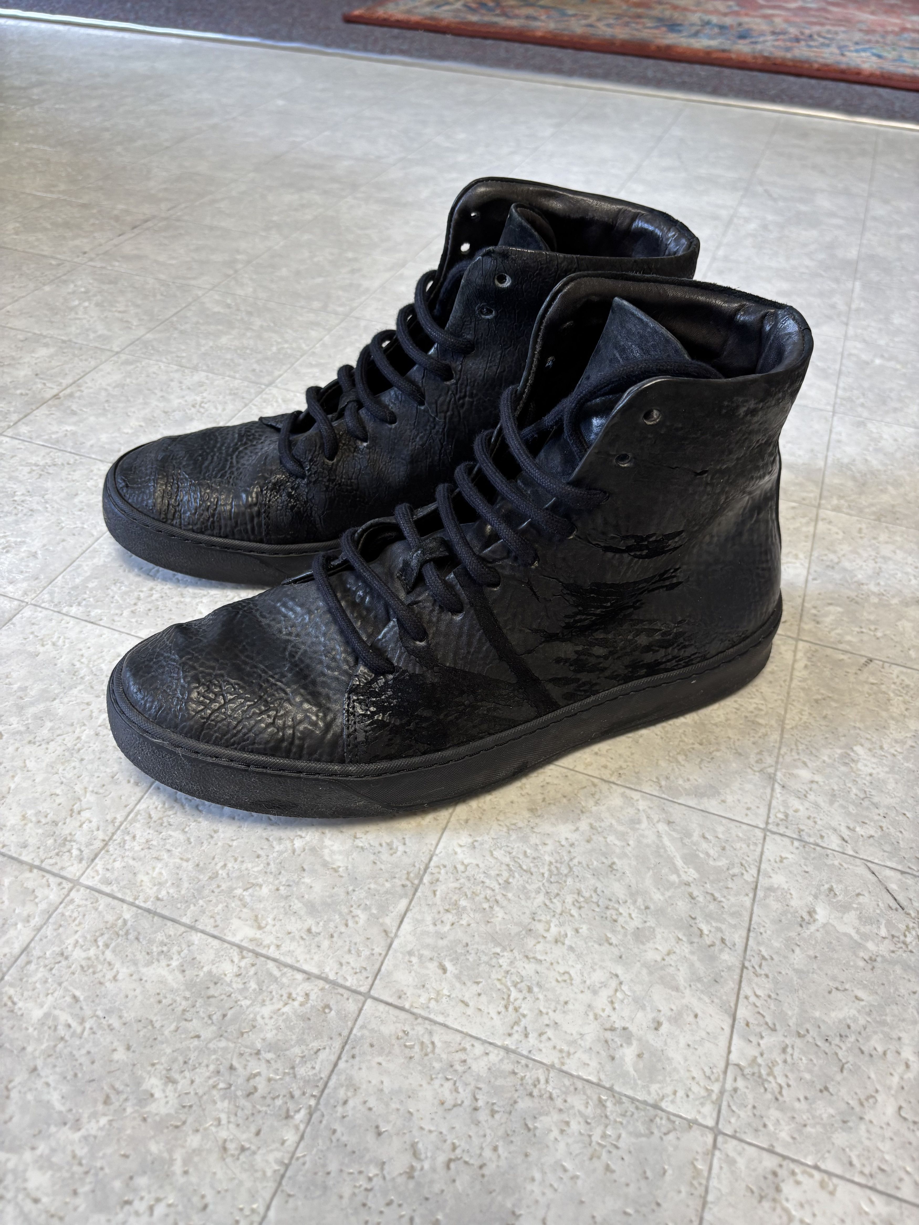 FRODE Reversed Leather Black Shoes