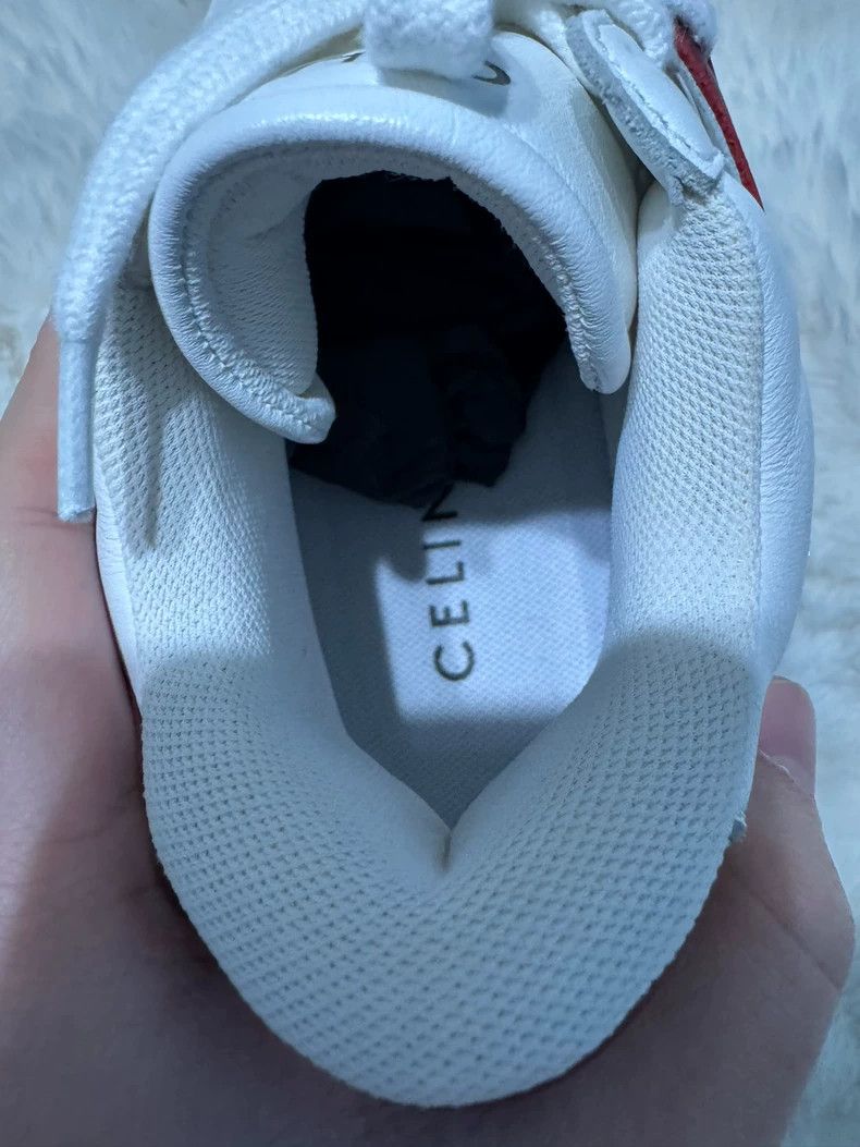 Celine Celine Red and white color-block casual board shoes Size US 6 / EU 39 - 6 Thumbnail