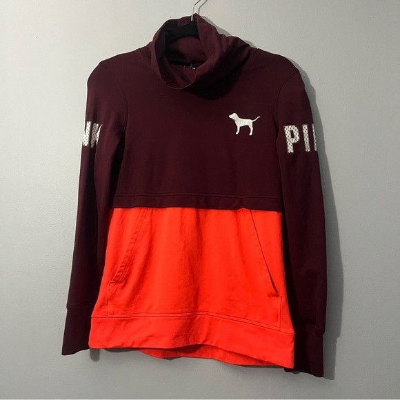 Victoria's Secret PINK Victoria’s Secret Ultimate Campus Crewneck maroon sz XS Size XS / US 0-2 / IT 36-38 - 1 Thumbnail