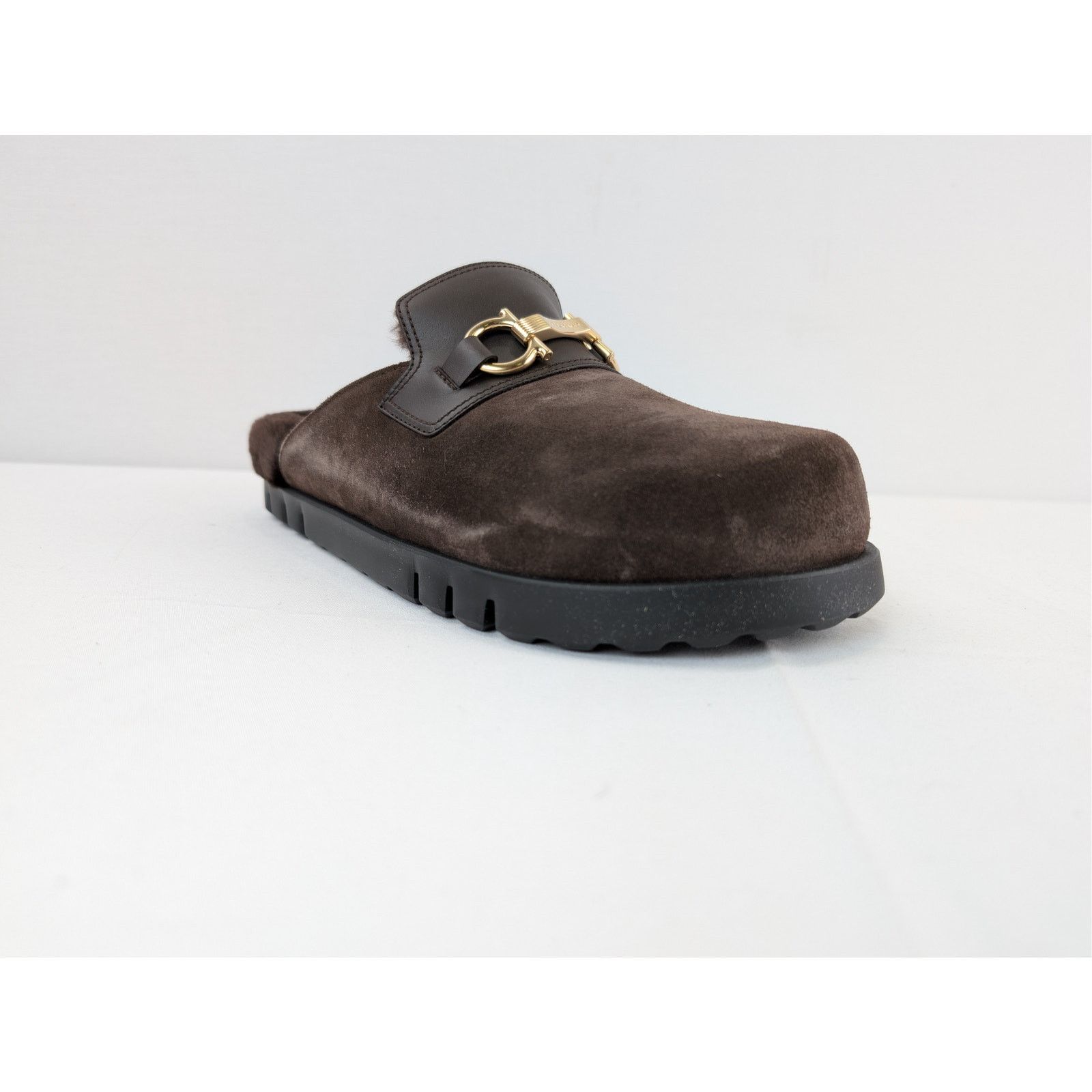 Salvatore Ferragamo o1rshd1 T. Moro 23 Calf Mules in Brown Size US 8 / EU 41 - 1 Thumbnail