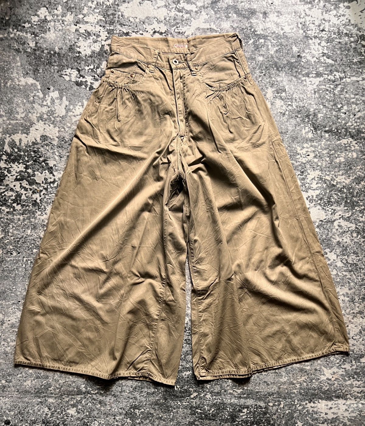 Kapital Kapital Wide Fit Baggy Cotton Pants Size US 29 - 1 Thumbnail