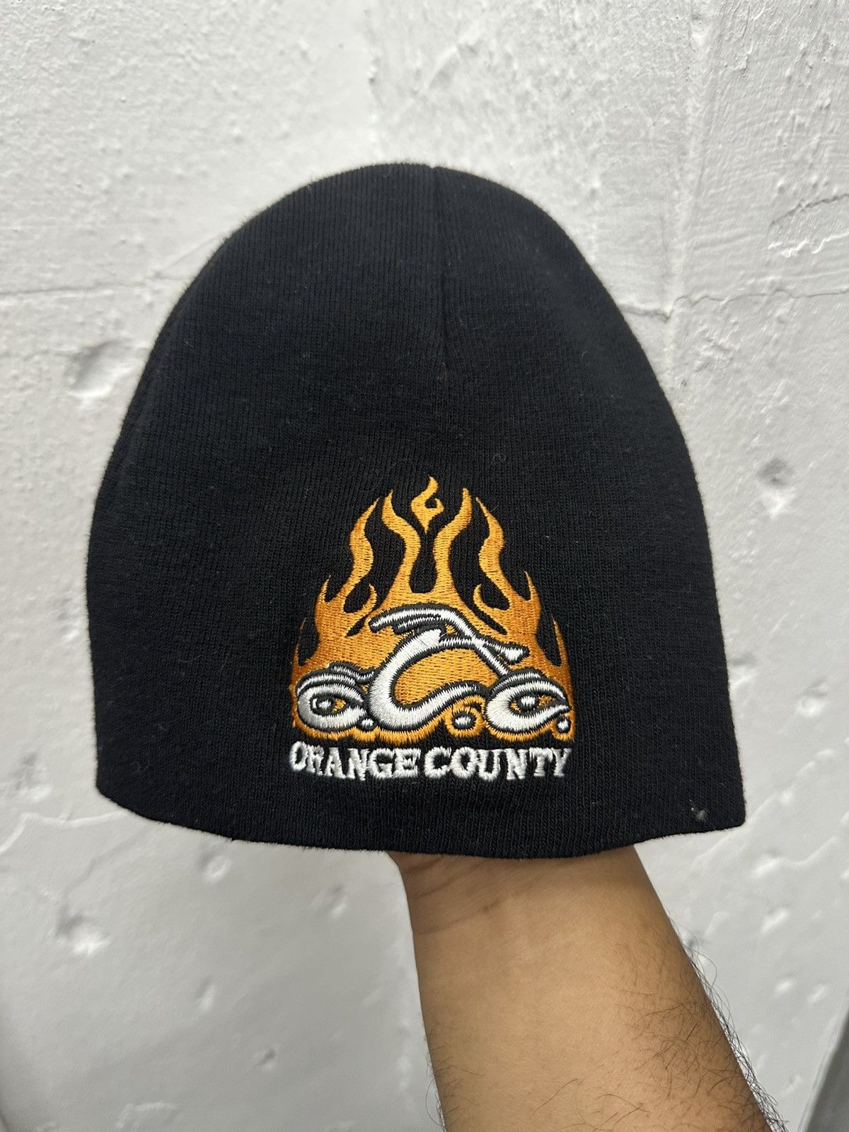 Vintage VTG Orange County Motorcycles Beanie Size ONE SIZE - 1 Thumbnail