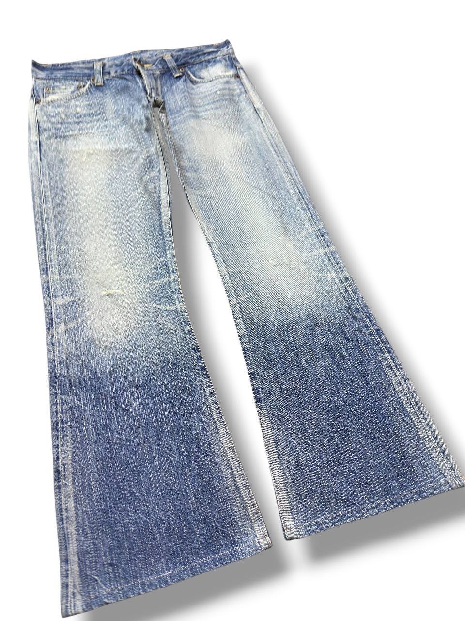 Edwin Vintage Edwin 503 Flare Bootcut Faded Denim Size US 33 - 3 Thumbnail