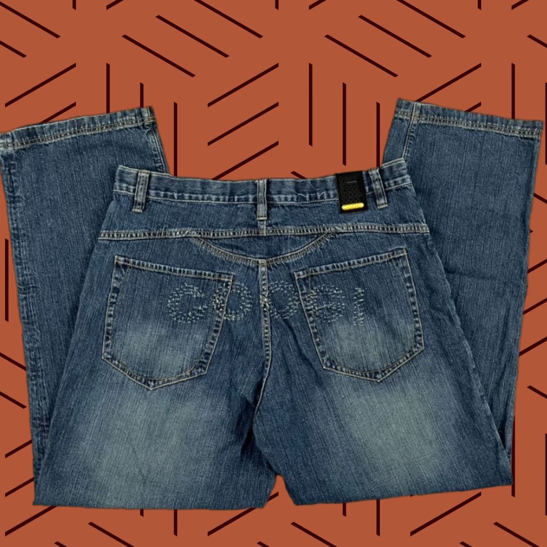 Coogi VINTAGE COOGI Jeans 38 x 32 Blue Denim Wide-Leg Baggy 10" Skater Hip Hop 90s Mens Size US 38 / EU 54 - 1 Thumbnail