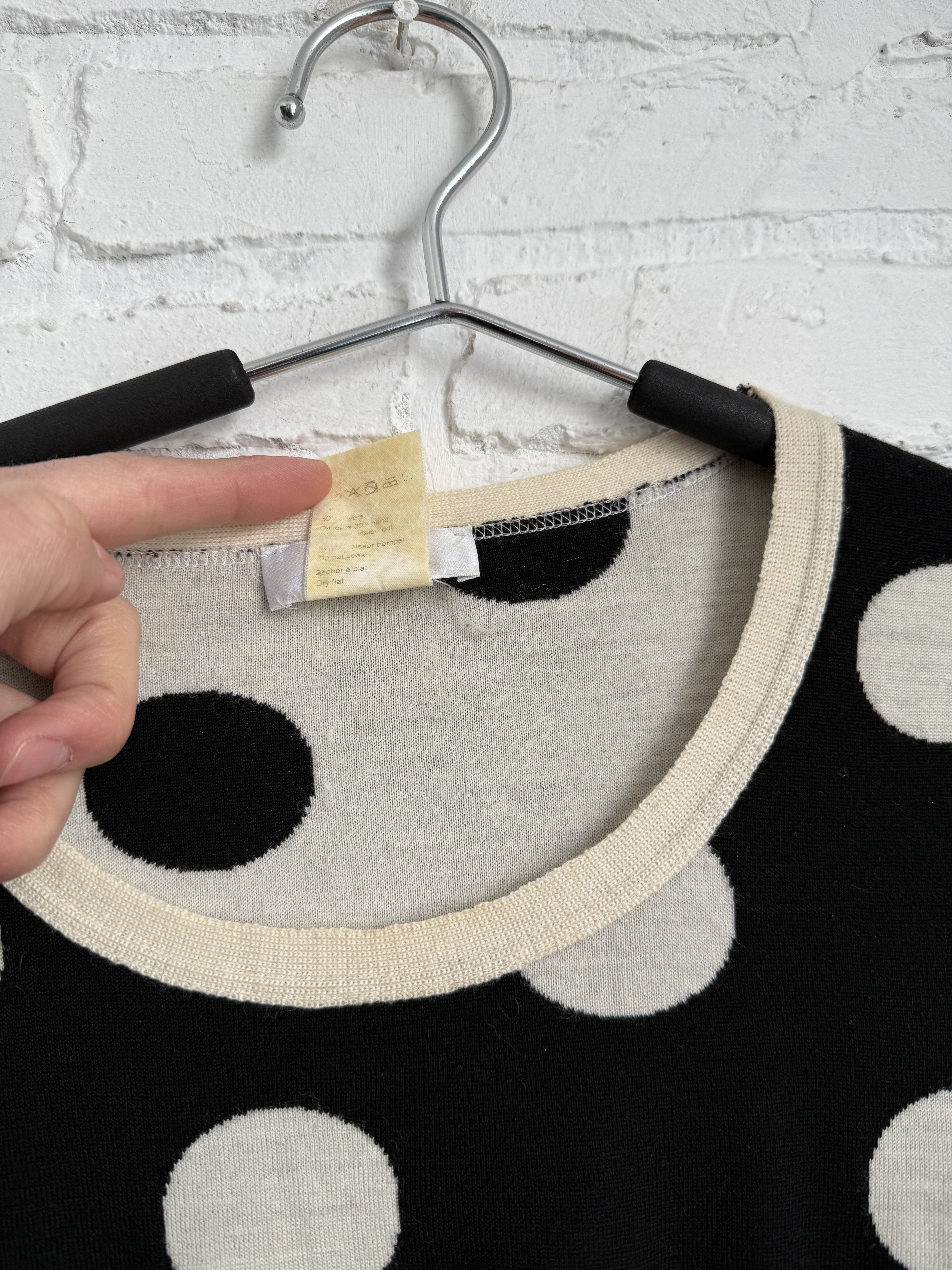 Sonia Rykiel Sonia by Sonia Rykiel Polka Dot Knit Sweater Size M / US 6-8 / IT 42-44 - 3 Thumbnail