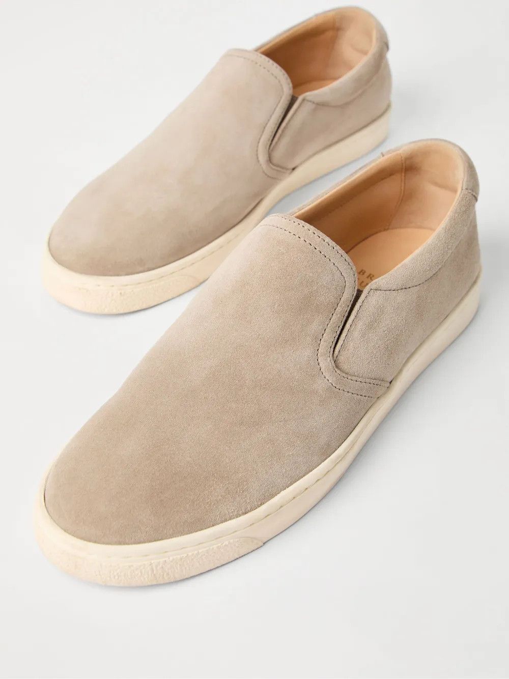Brunello Cucinelli o1B3y1r0426 Suede Loafers in Beige Size US 11 / EU 44 - 4 Thumbnail