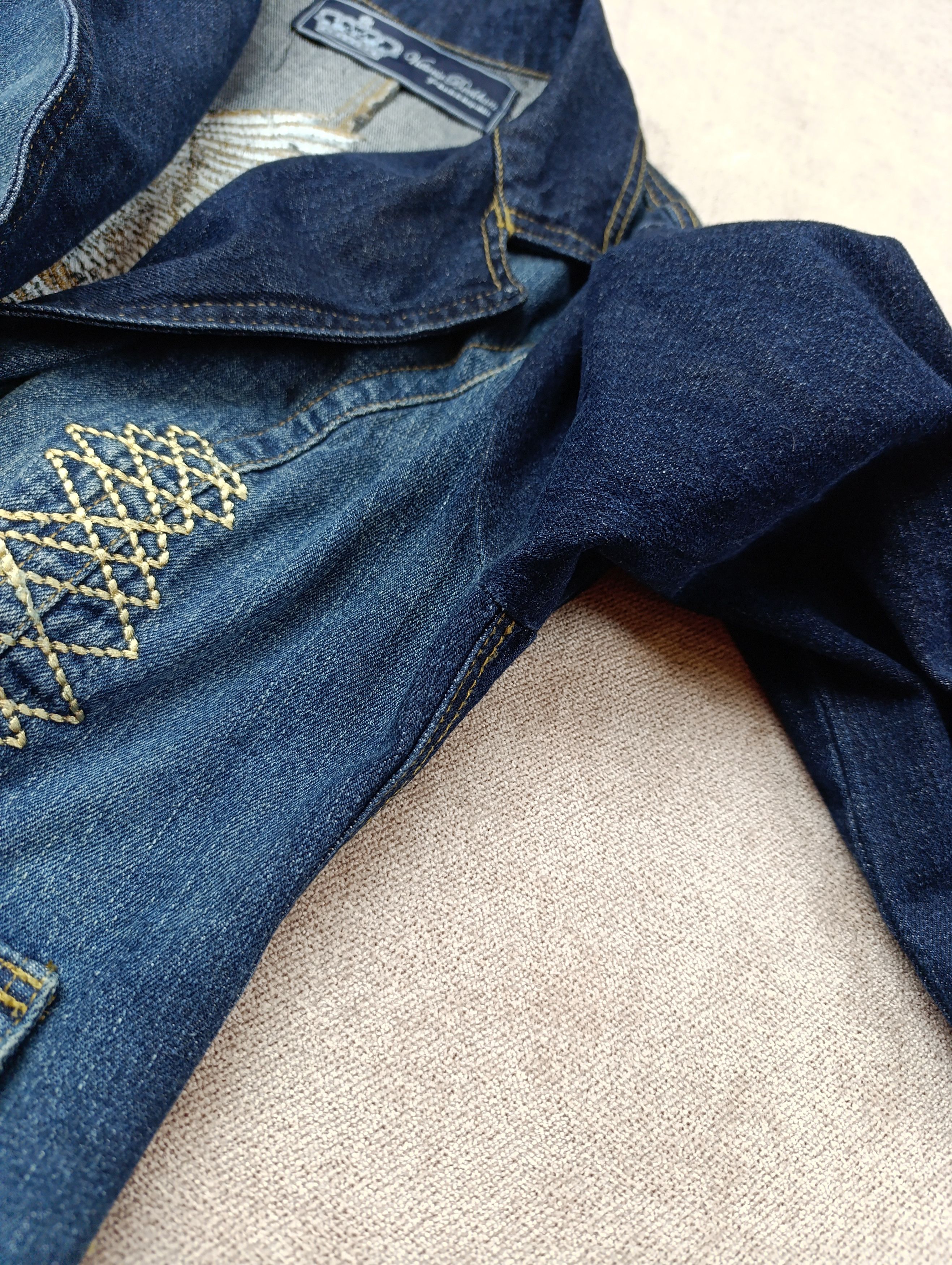 Victoria Beckham VICTORIA BECKHAM FOR ROCK REPUBLIC DENIM JACKET BLAZER EAGLE Size S / US 4 / IT 40 - 6 Thumbnail