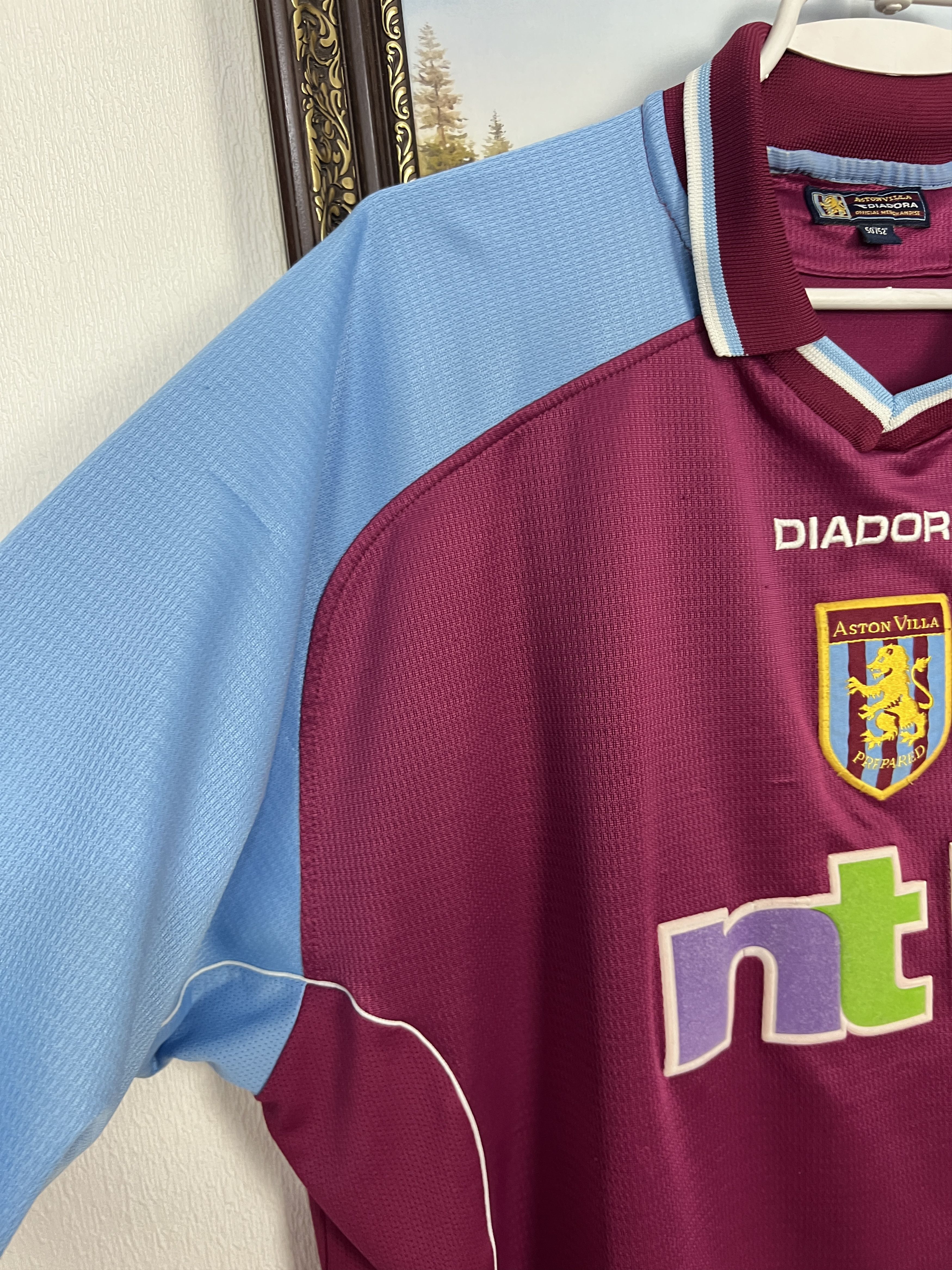 Diadora Aston Villa Home football shirt 2000 Soccer Diadora Jersey Size US XXL / EU 58 / 5 - 5 Thumbnail
