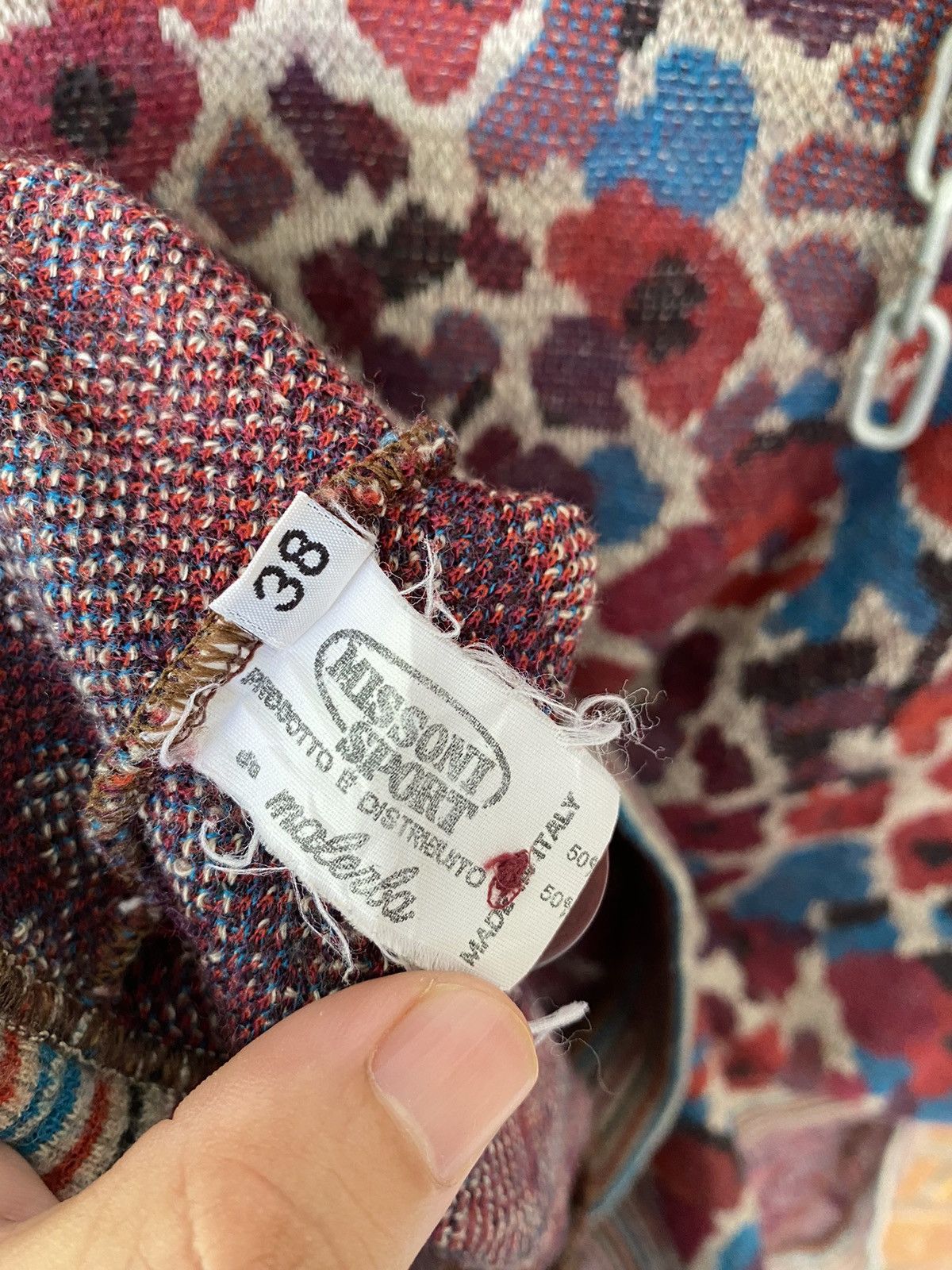 Coogi × Missoni × Yoshiyuki Konishi 1990s Missoni sport Floral jacquard knit Size L / US 10 / IT 46 - 15 Thumbnail