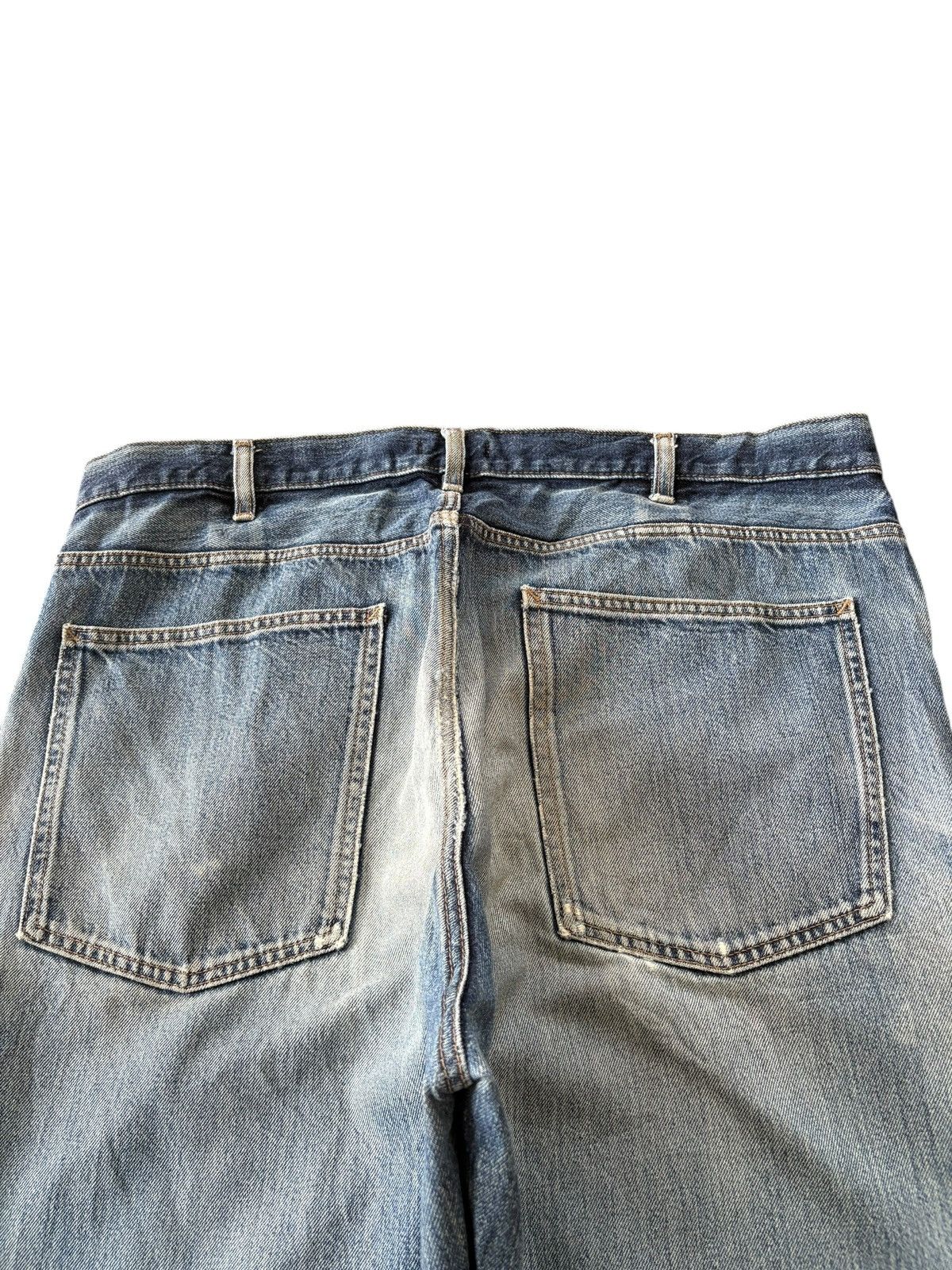 Uniqlo Vintage Uniqlo Lemaire Faded Wash Distressed Baggy Jeans Size US 38 / EU 54 - 8 Thumbnail