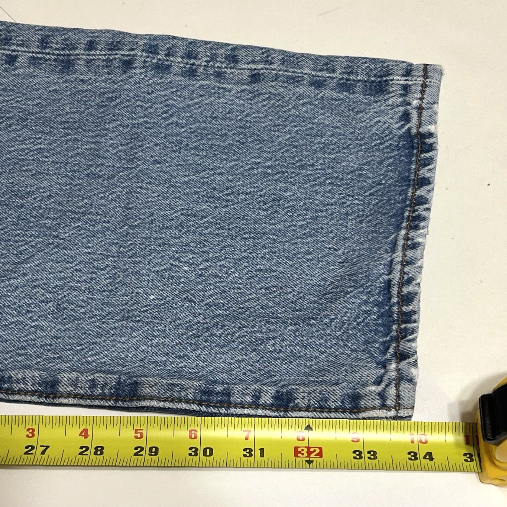 Levi's VINTAGE Levi's 501 Jeans Denim Blue Regular Fit 36x34 Button-Fly 5-Pocket Stained Grunge USA Logo Mens Size US 36 / EU 52 - 6 Thumbnail