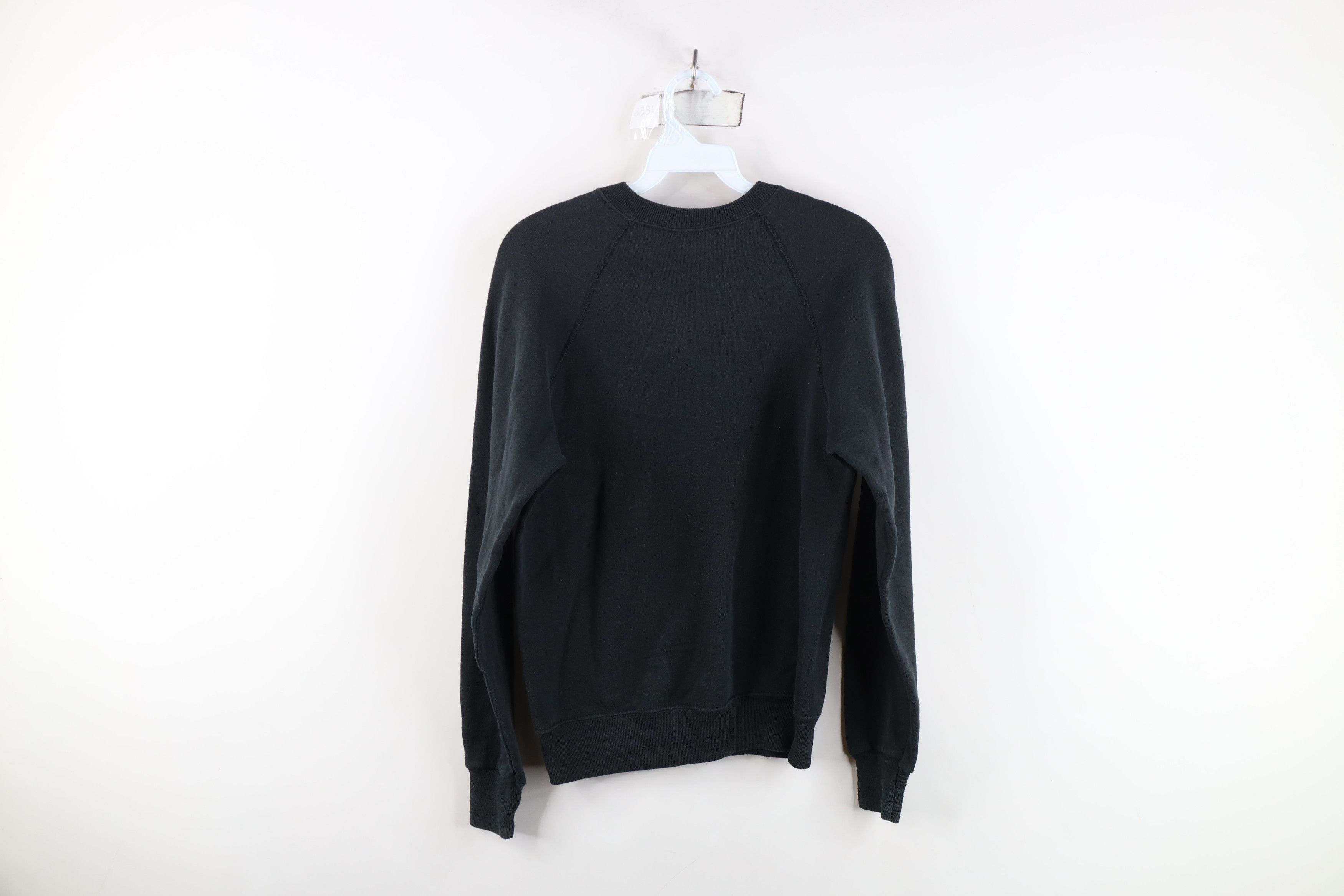 Vintage Vintage 90s Streetwear Raglan Crewneck Sweatshirt Black USA Size S / US 4 / IT 40 - 12 Thumbnail