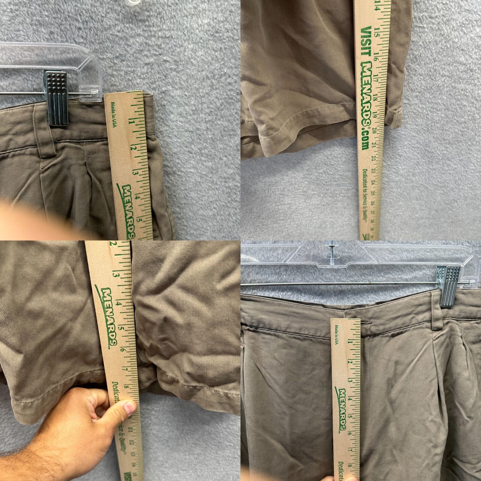 Tommy Bahama VINTAGE Tommy Bahama Shorts 36 Brown Silk Pleated Mens Casual Chino" Size US 36 / EU 52 - 9 Thumbnail