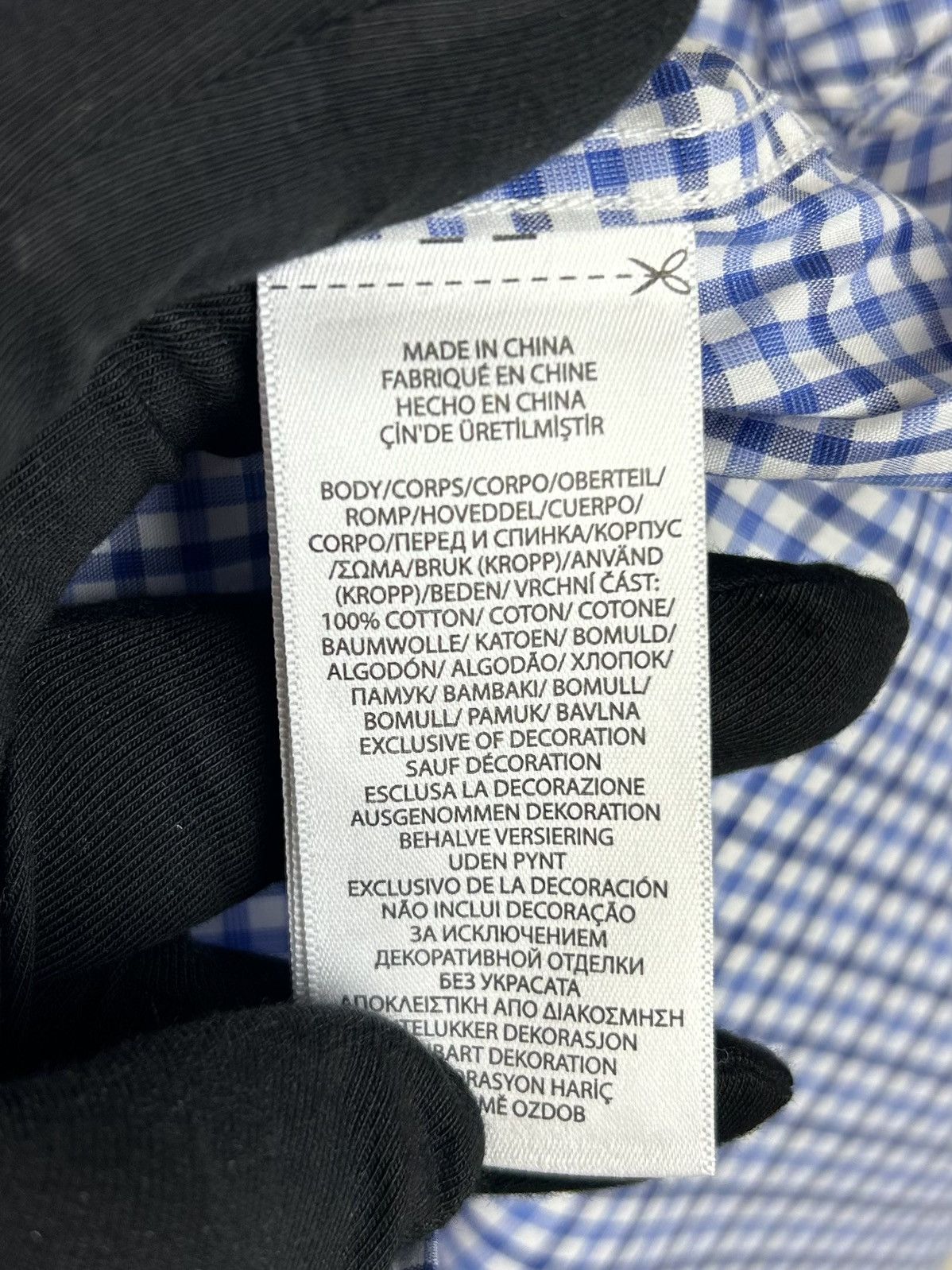 Polo Ralph Lauren Polo Ralph Lauren Blue Check Slim Fit Stretch Shirt Sz XL Size US XL / EU 56 / 4 - 5 Thumbnail