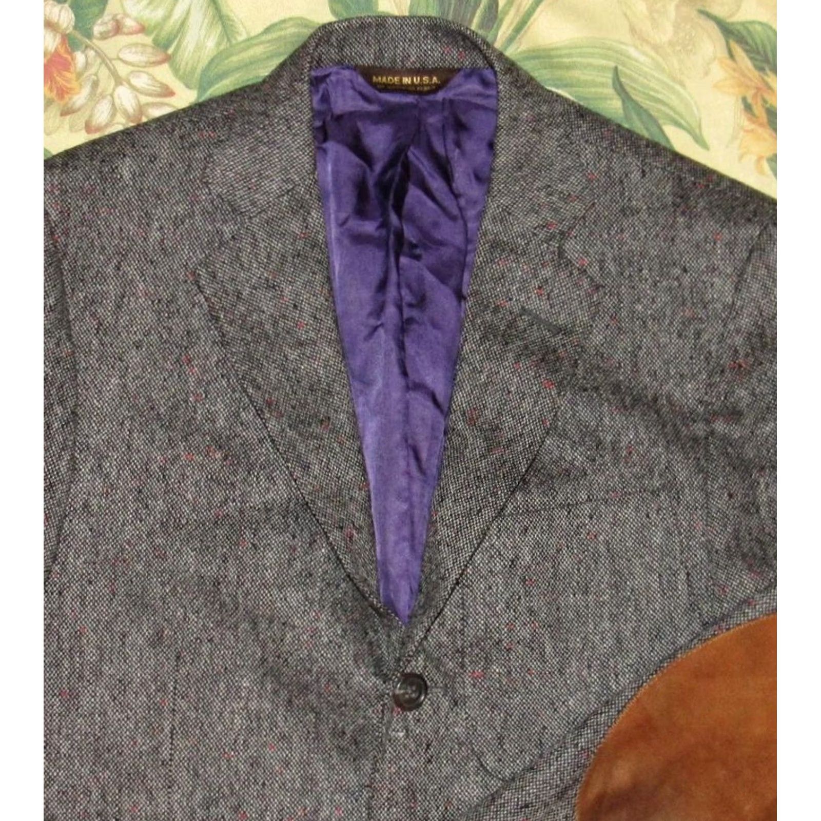 Epaulet EPAULET Blazer Shirt 36R Grey Tweed Donegal Blazer Suit Jacket Men M? Size 36R - 2 Thumbnail