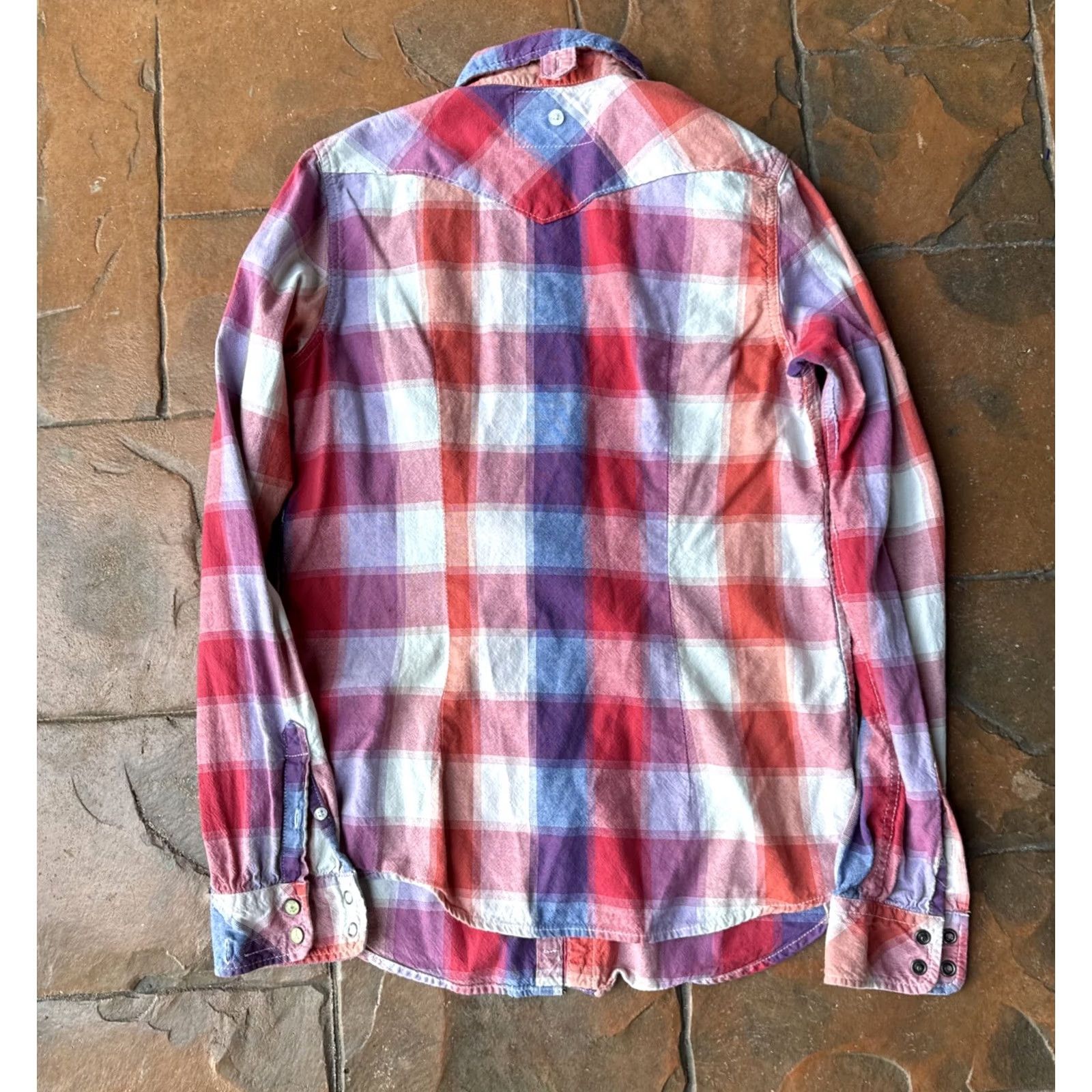 Maison Scotch Maison Scotch Peral Snap Plaid Flannel Shirt Women's 1 Multicolor Cotton-Polyester Button-Up Casual Travel Modern Classic Mens Womens Girls Boys Size XS / US 0-2 / IT 36-38 - 3 Thumbnail