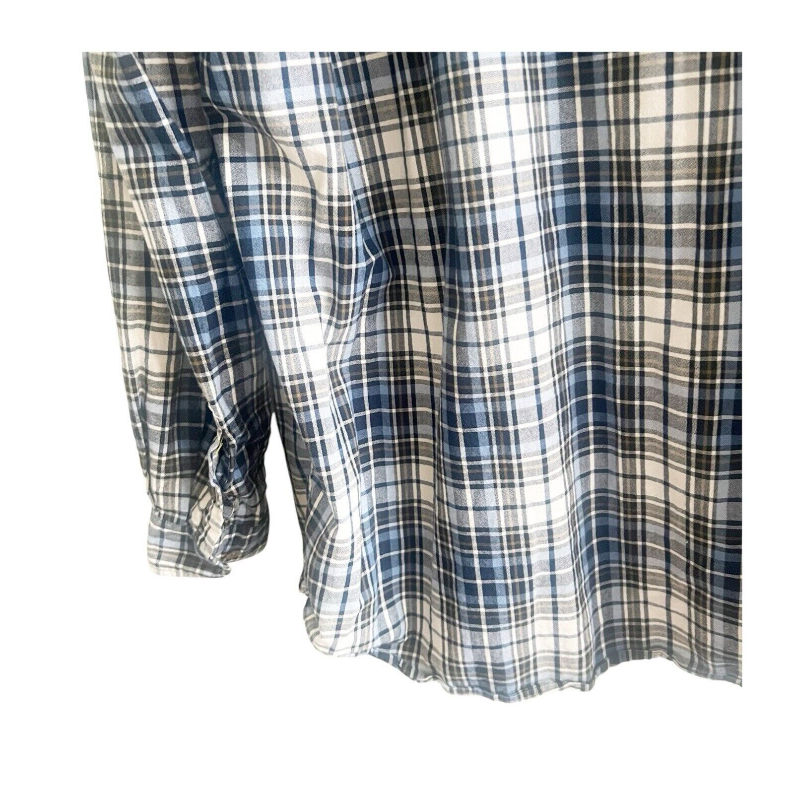 Carhartt Carthartt Men’s Plaid Flannel Size XL Blue Black White Size XL / US 12-14 / IT 48-50 - 5 Thumbnail