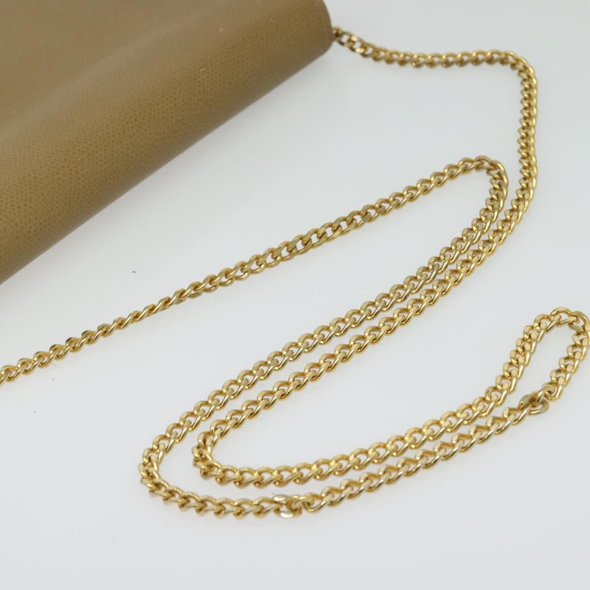 Dior DIOR Chain Shoulder Bag Leather Beige Gold Size ONE SIZE - 7 Thumbnail