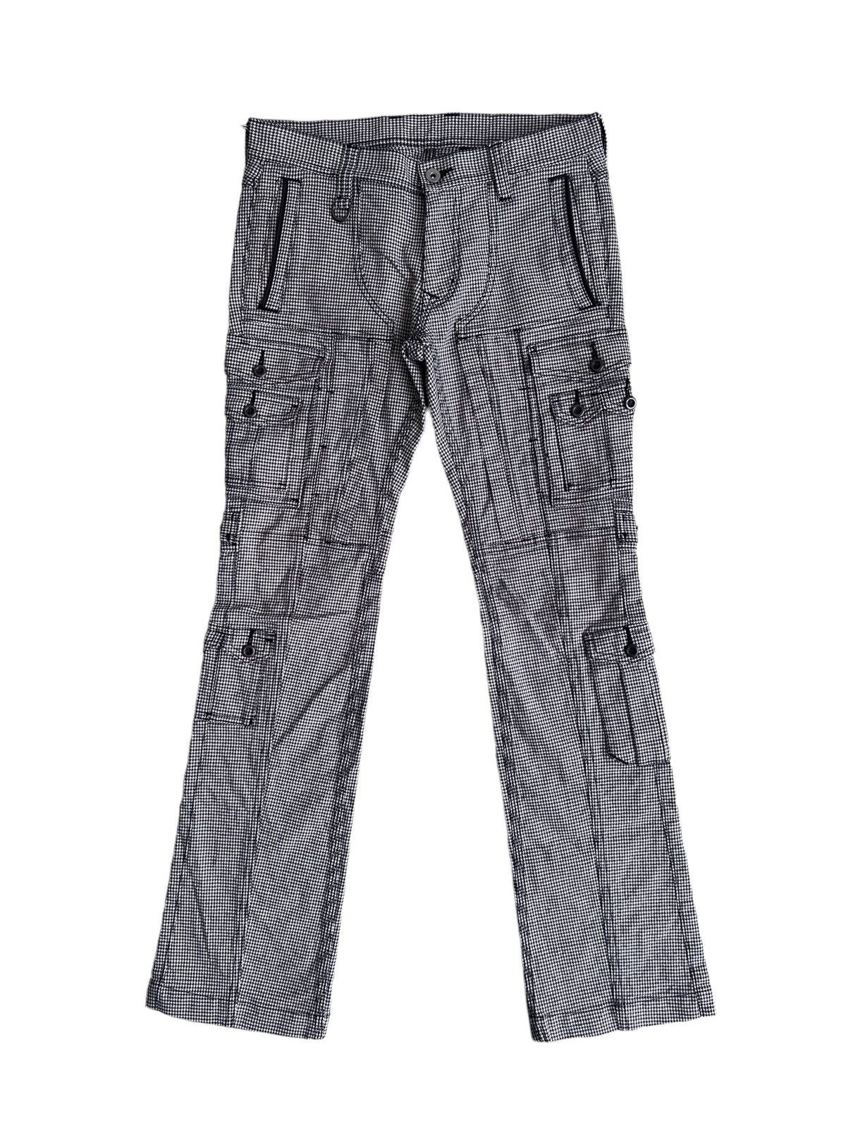 HIDEAWAYS × Japanese Brand × Le Grande Bleu (L.G.B.) Y2K Flare Hem Hideaways 🇯🇵 3D Parachute Pocket Cargo Pants Size US 32 / EU 48 - 3 Thumbnail
